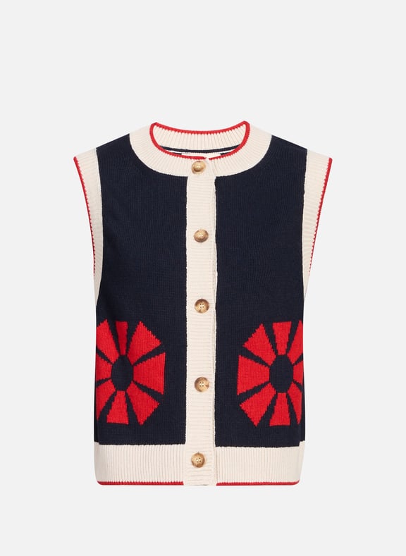 Sleeveless knitted vest Multicolour by BOBO CHOSES BOBO CHOSES Sleeveless knitted vest Multicolour