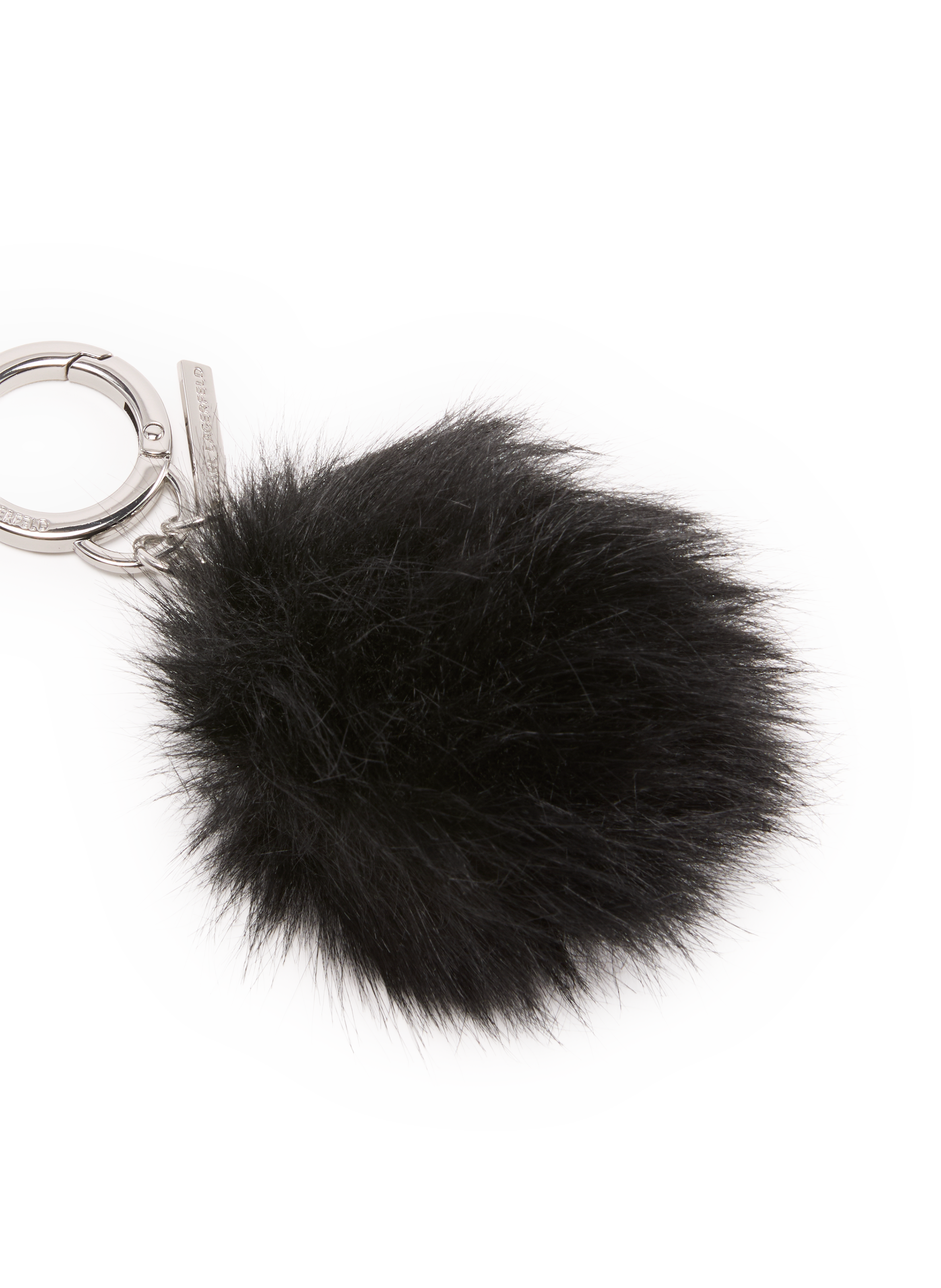 Porte-clés à pompon KARL LAGERFELD Noir