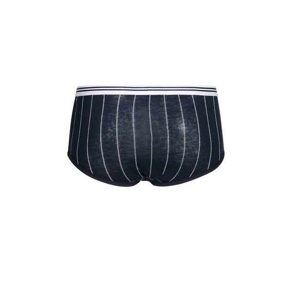 Eminence Slip Taille Haute Rayé En Coton In Blue