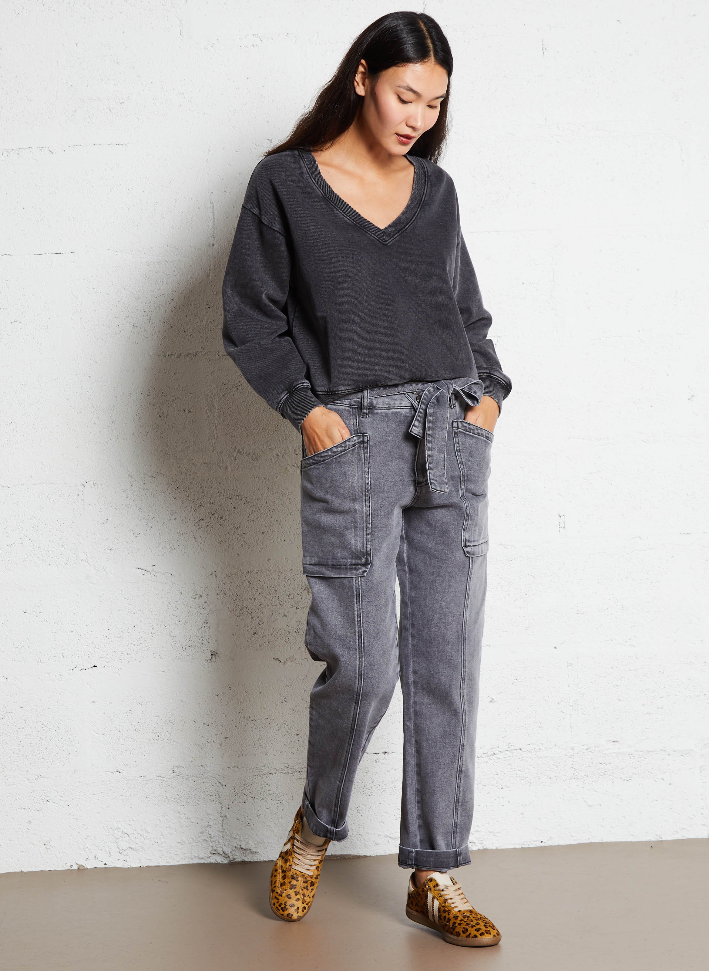 Baskets basses en cuir pony IKKS Marron