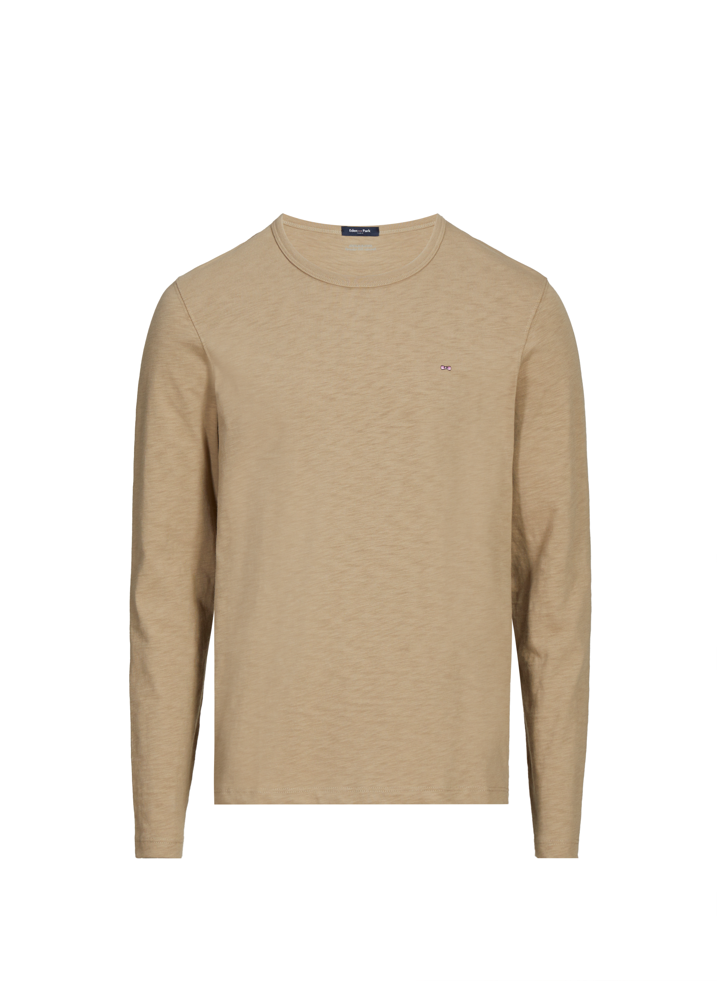 EDEN PARK Classic Cotton T-Shirt Beige