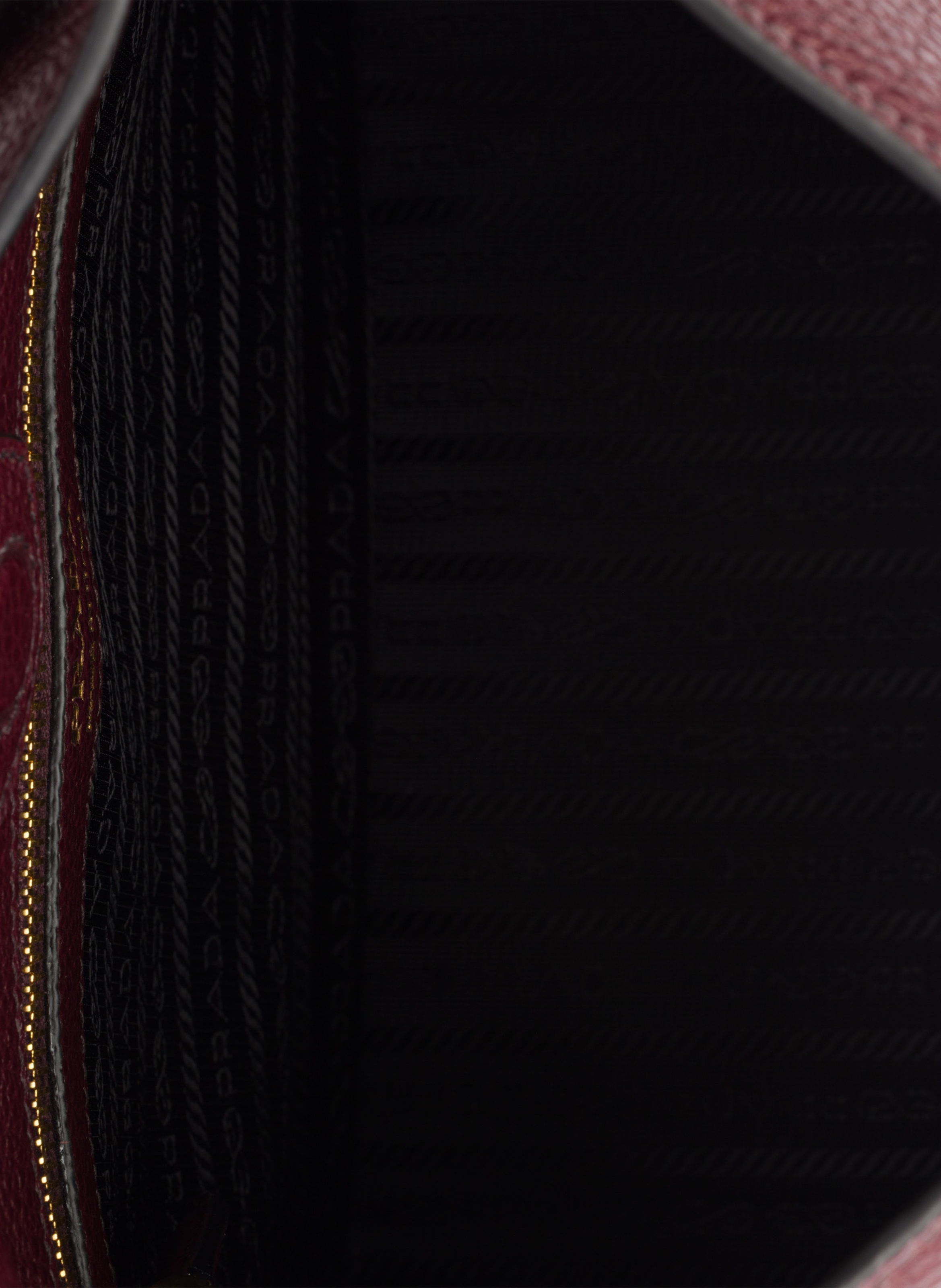 Sac en cuir PRADA Rouge