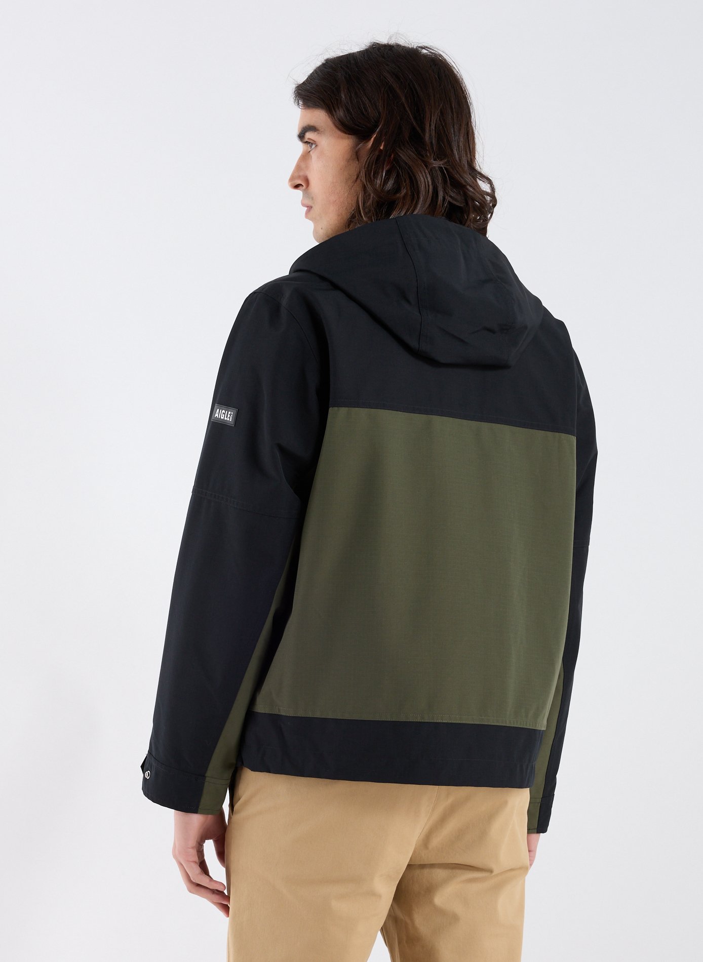 Veste d'extérieur à capuche AIGLE Noir