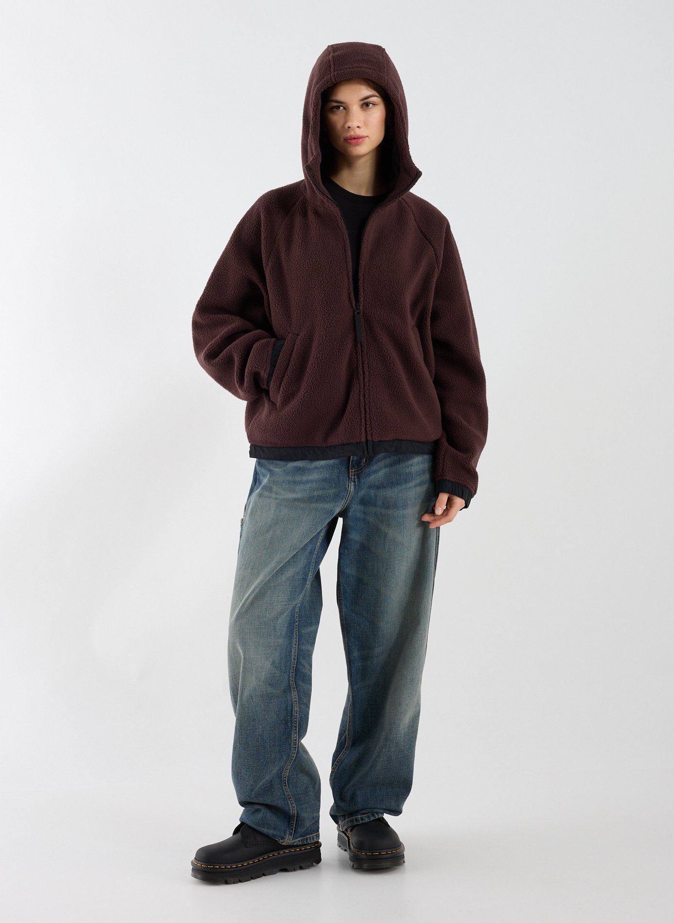 Oversized fleece jacket CARHARTT WIP Brown