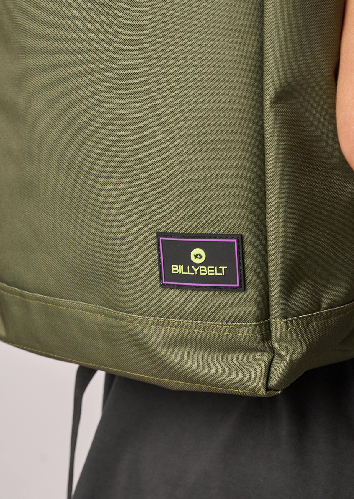 Sac à dos en polyester recyclé rolltop BILLYBELT Kaki