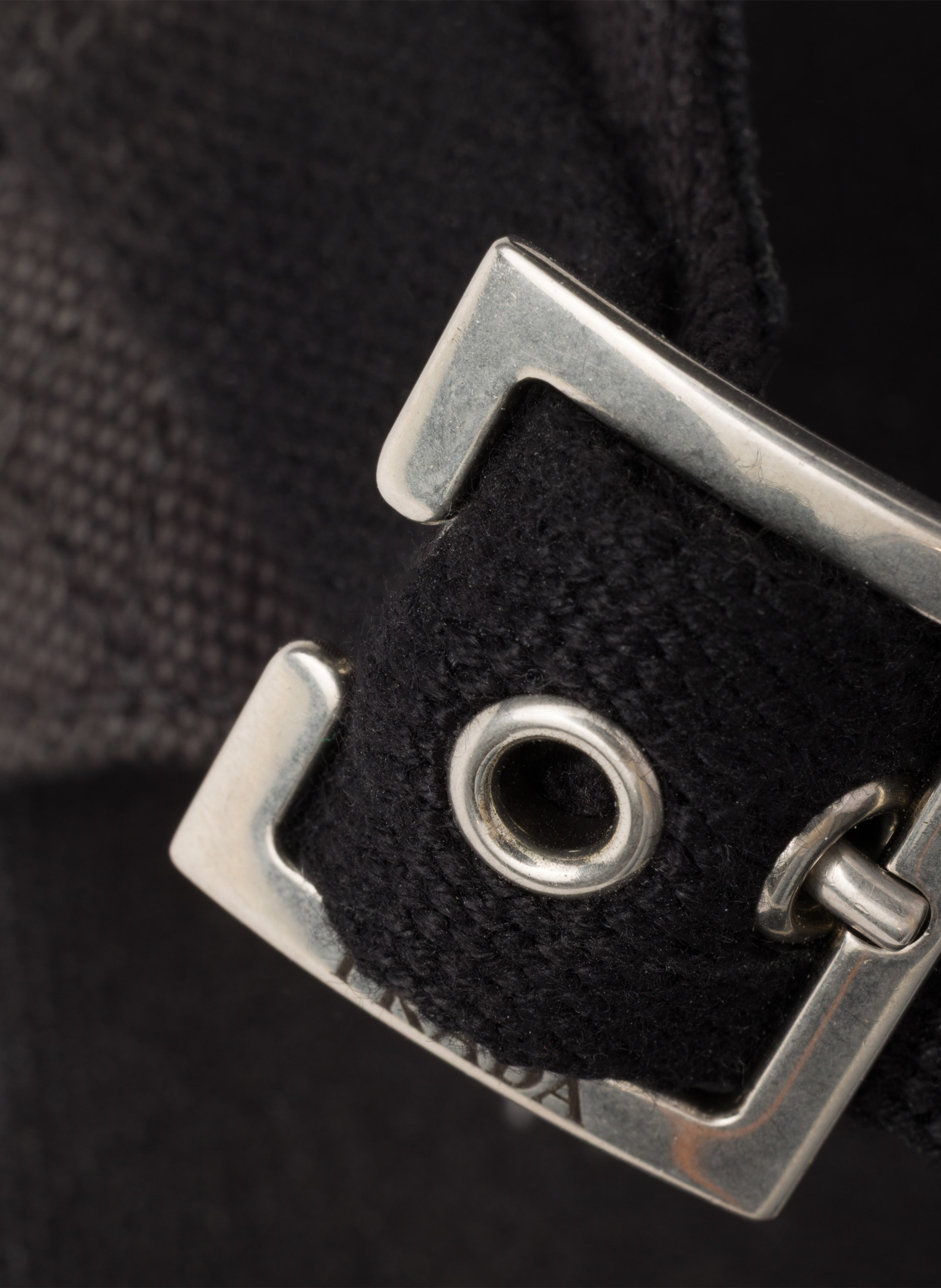 Sandales en toile PRADA Noir