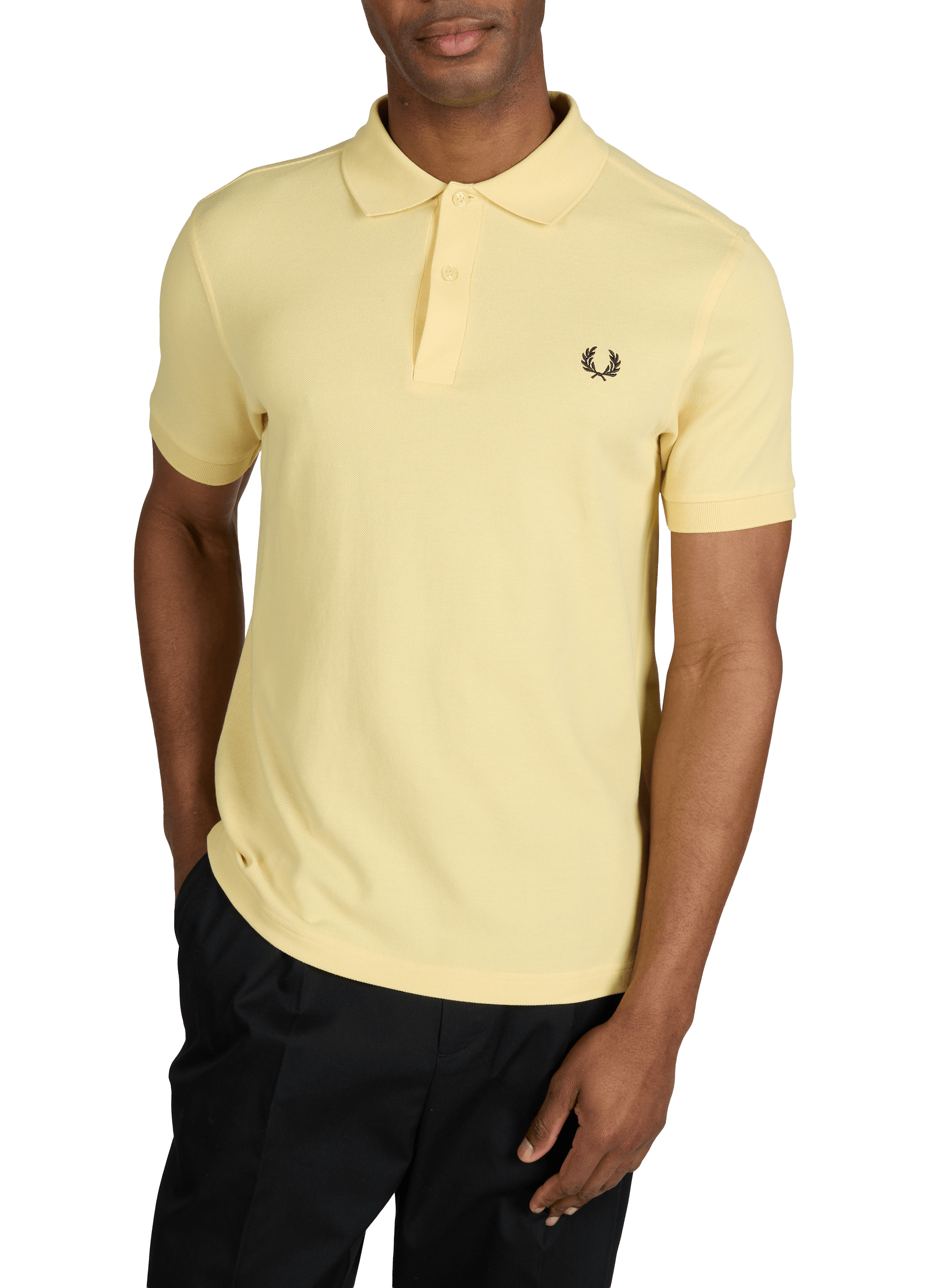Cotton pique polo shirt FRED PERRY Yellow