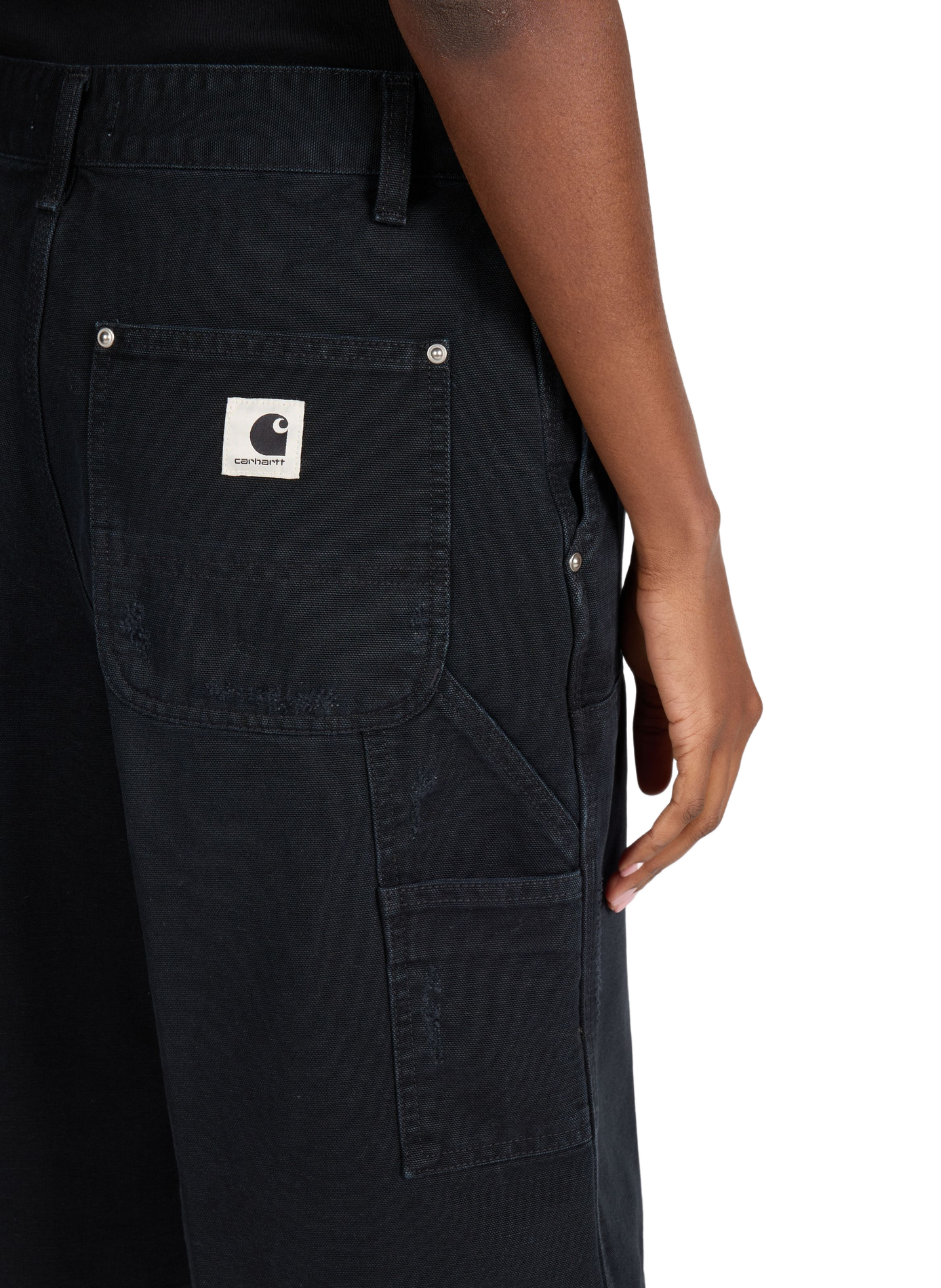 Straight cotton shorts CARHARTT WIP Black