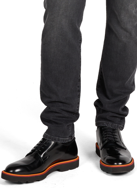 Smooth leather derby shoes PAUL SMITH Black