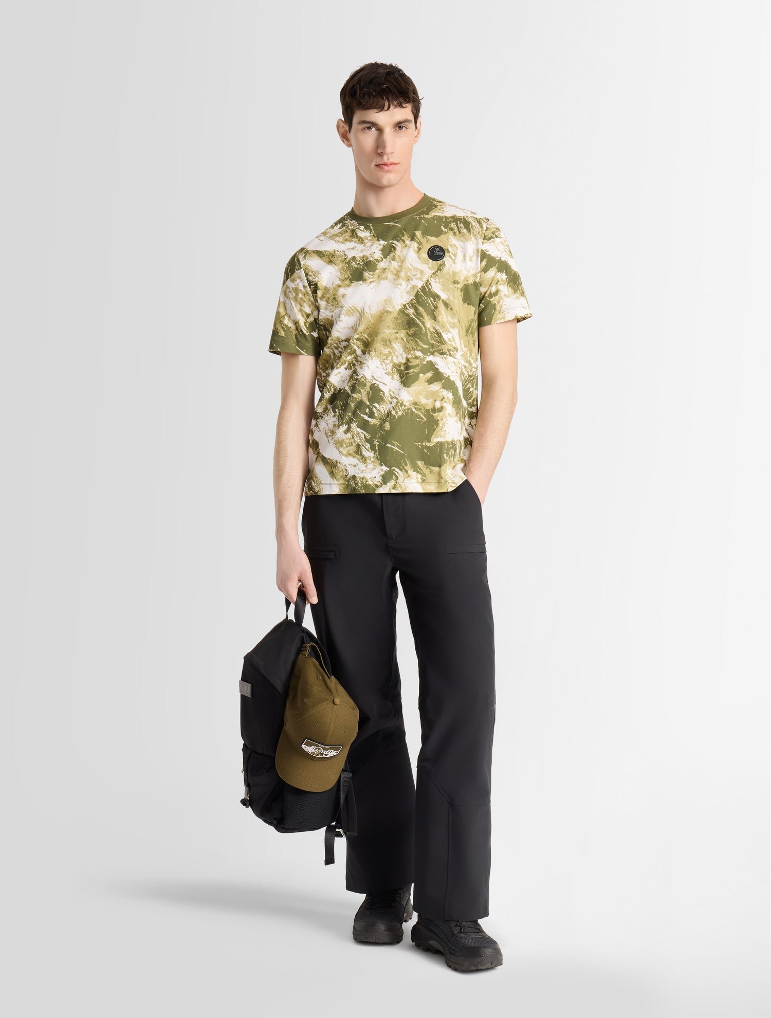 T-shirt tylo mountain col rond coupe regular FUSALP Kaki