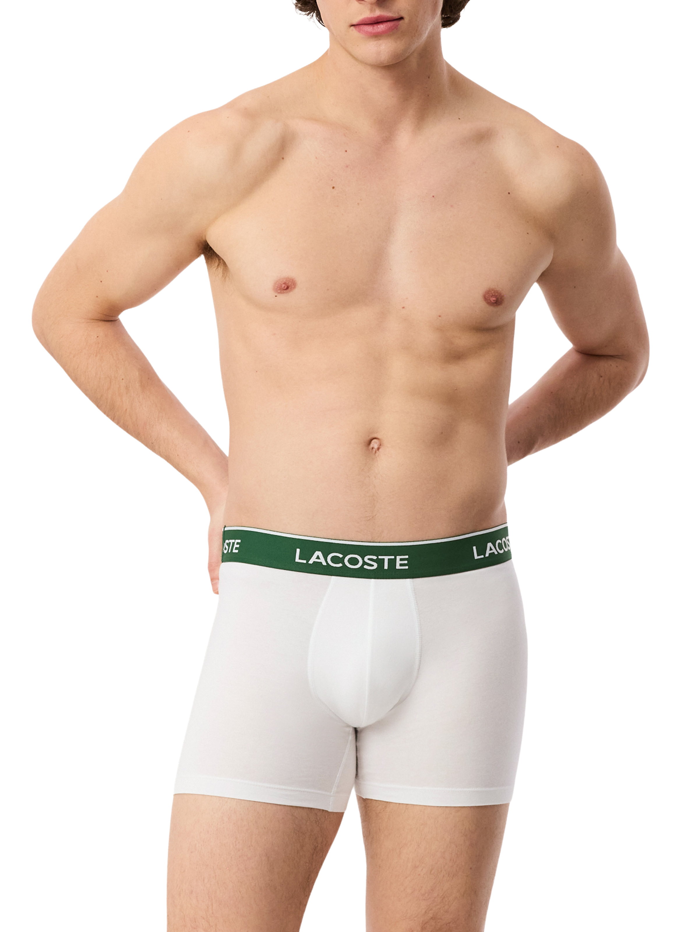 Lot de 3 boxers en coton stretch LACOSTE Multicolore
