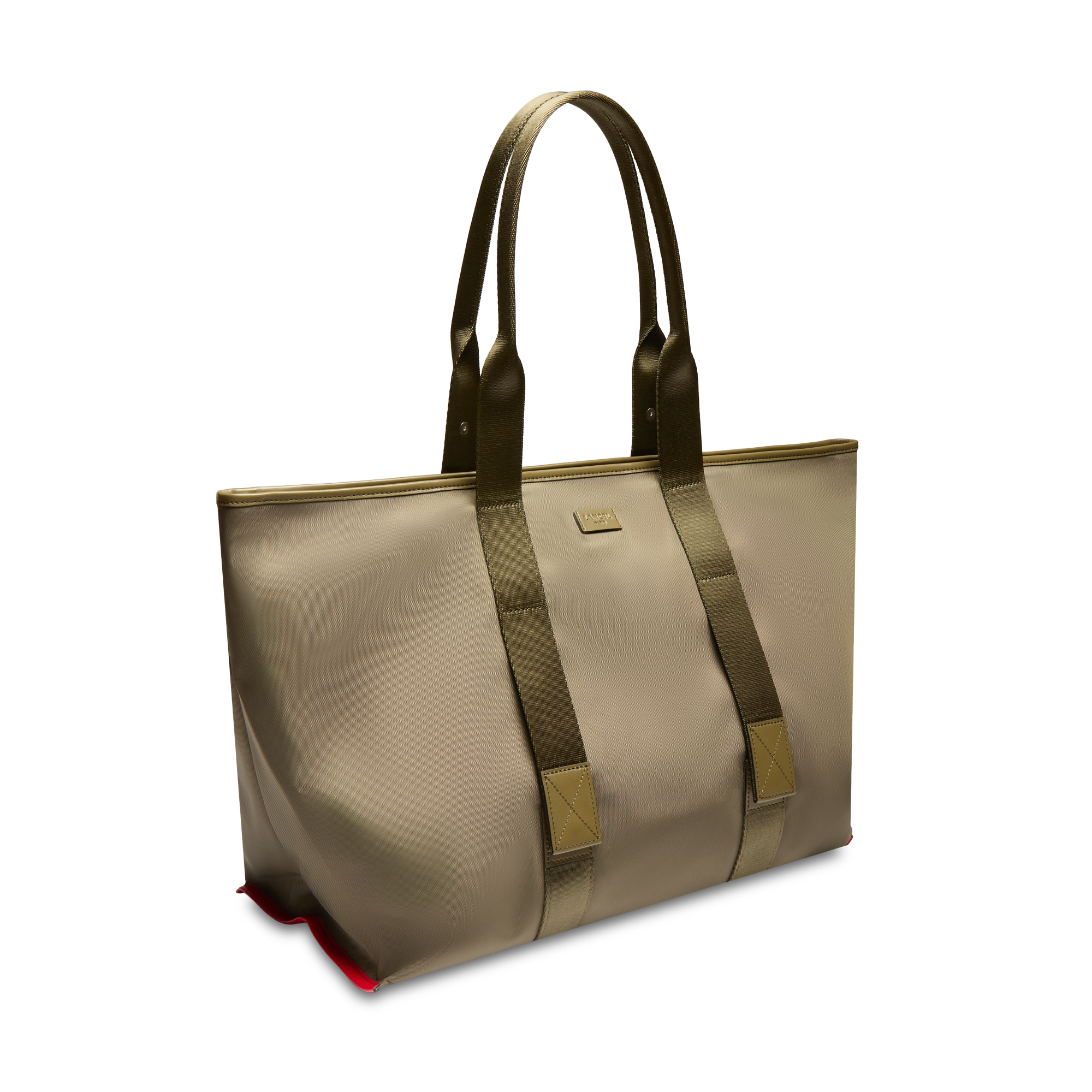 Sac cabas zippé l mistral rollable de lancel en nylon LANCEL Vert