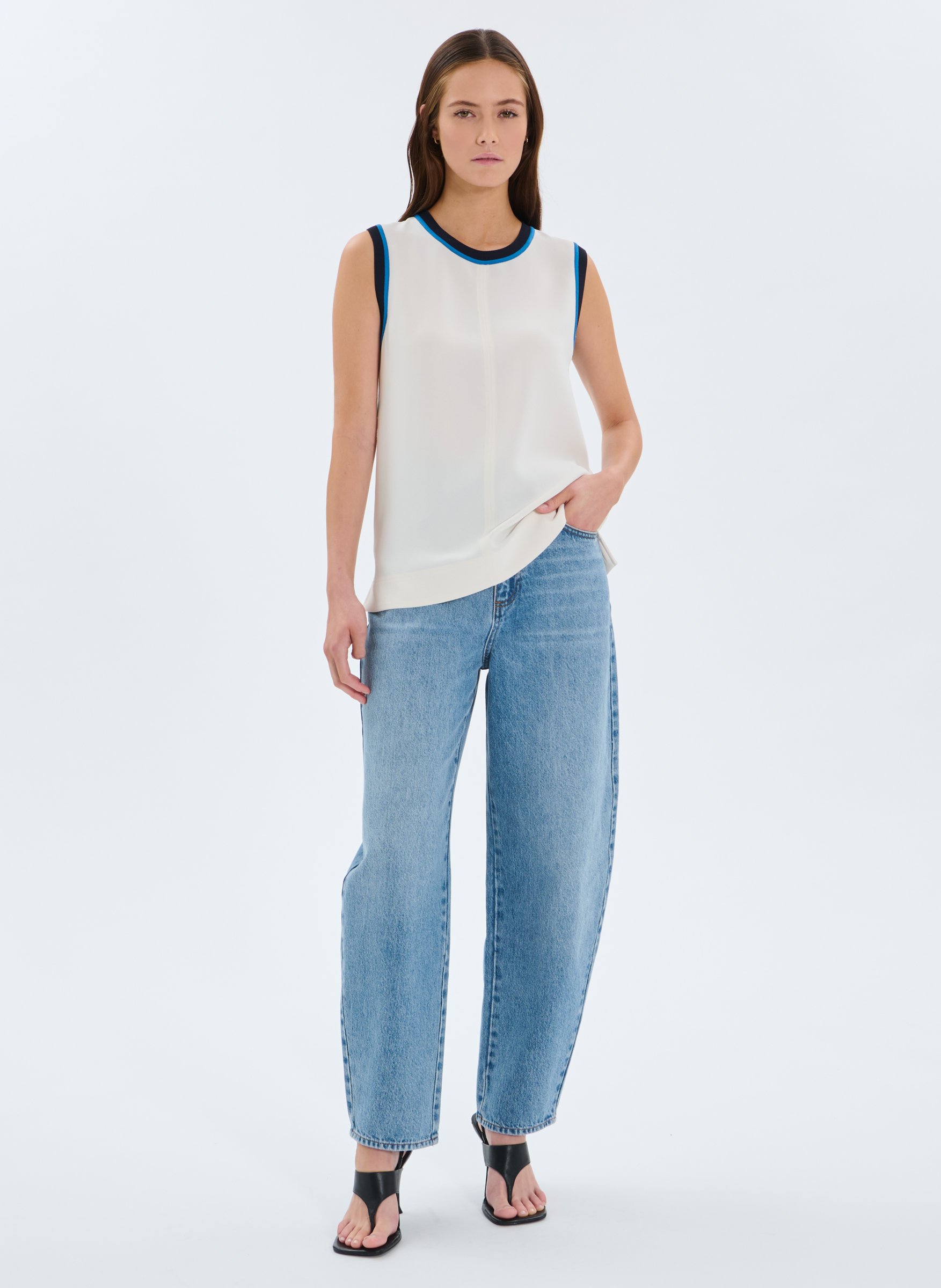 Top  troy ZAPA Blanc