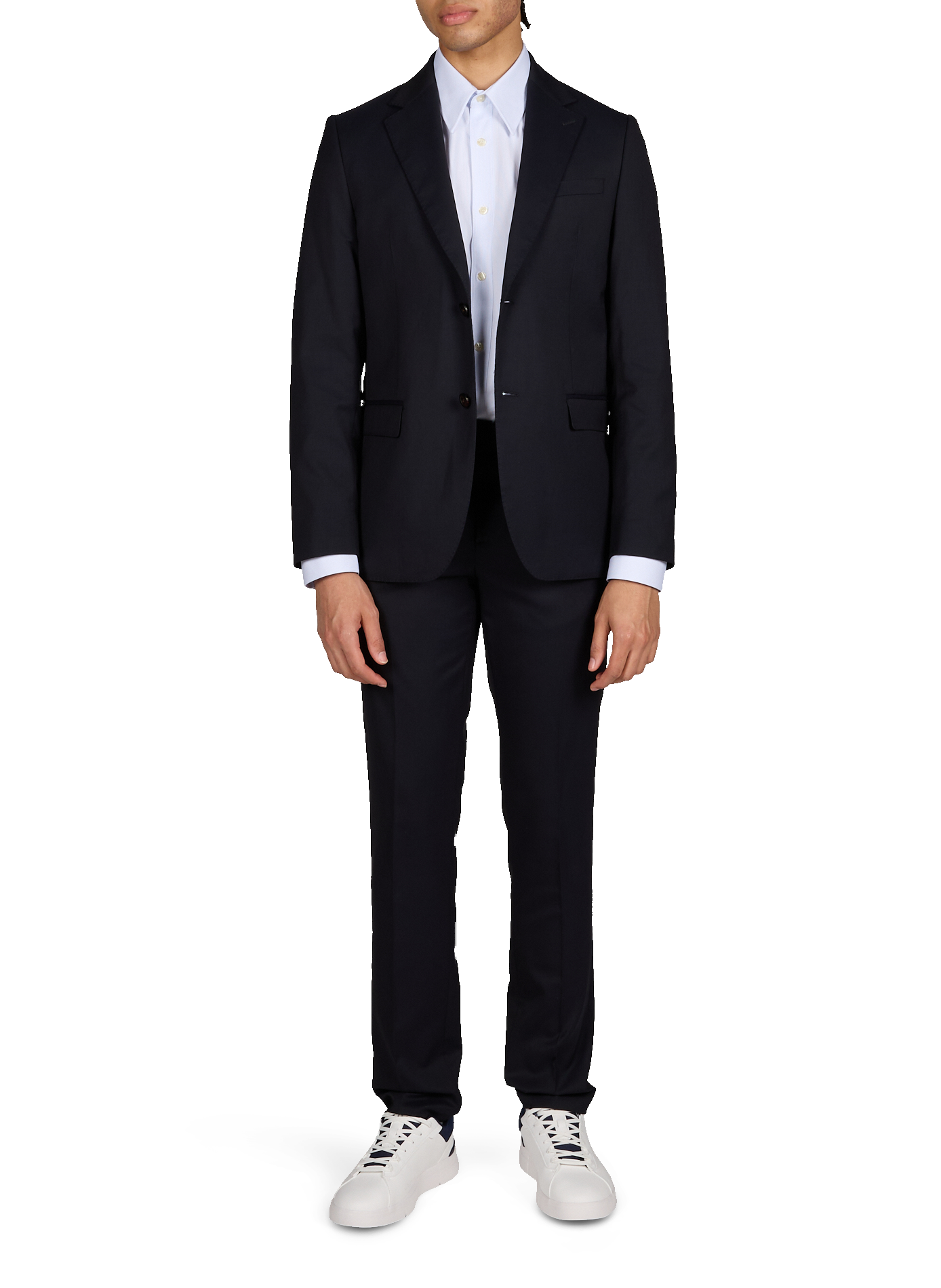 Slim-fit stretch cotton chinos LAFAURIE Blue