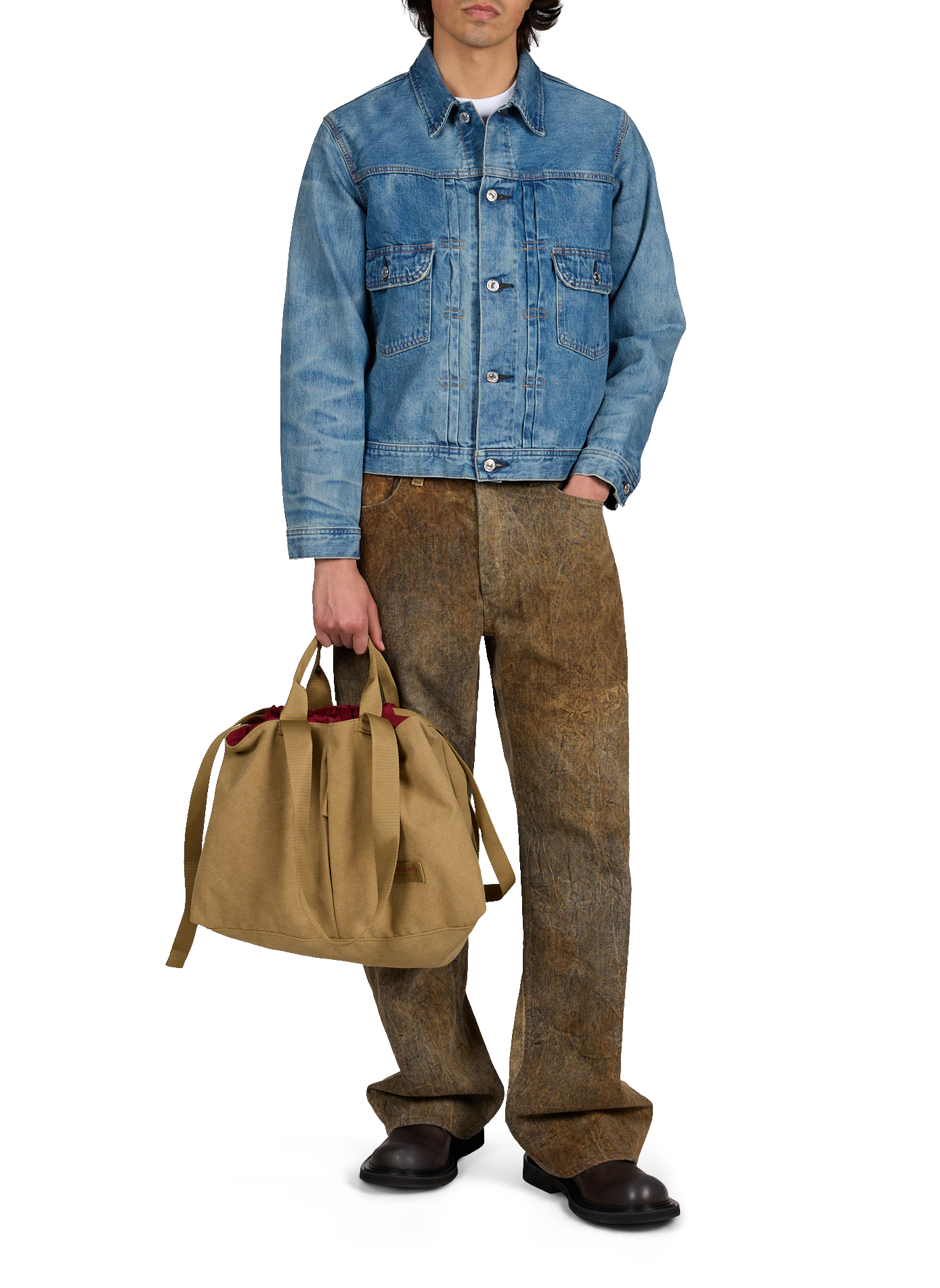 Sac week-end Carry Shopper Medium en toile de coton TUCANO Kaki