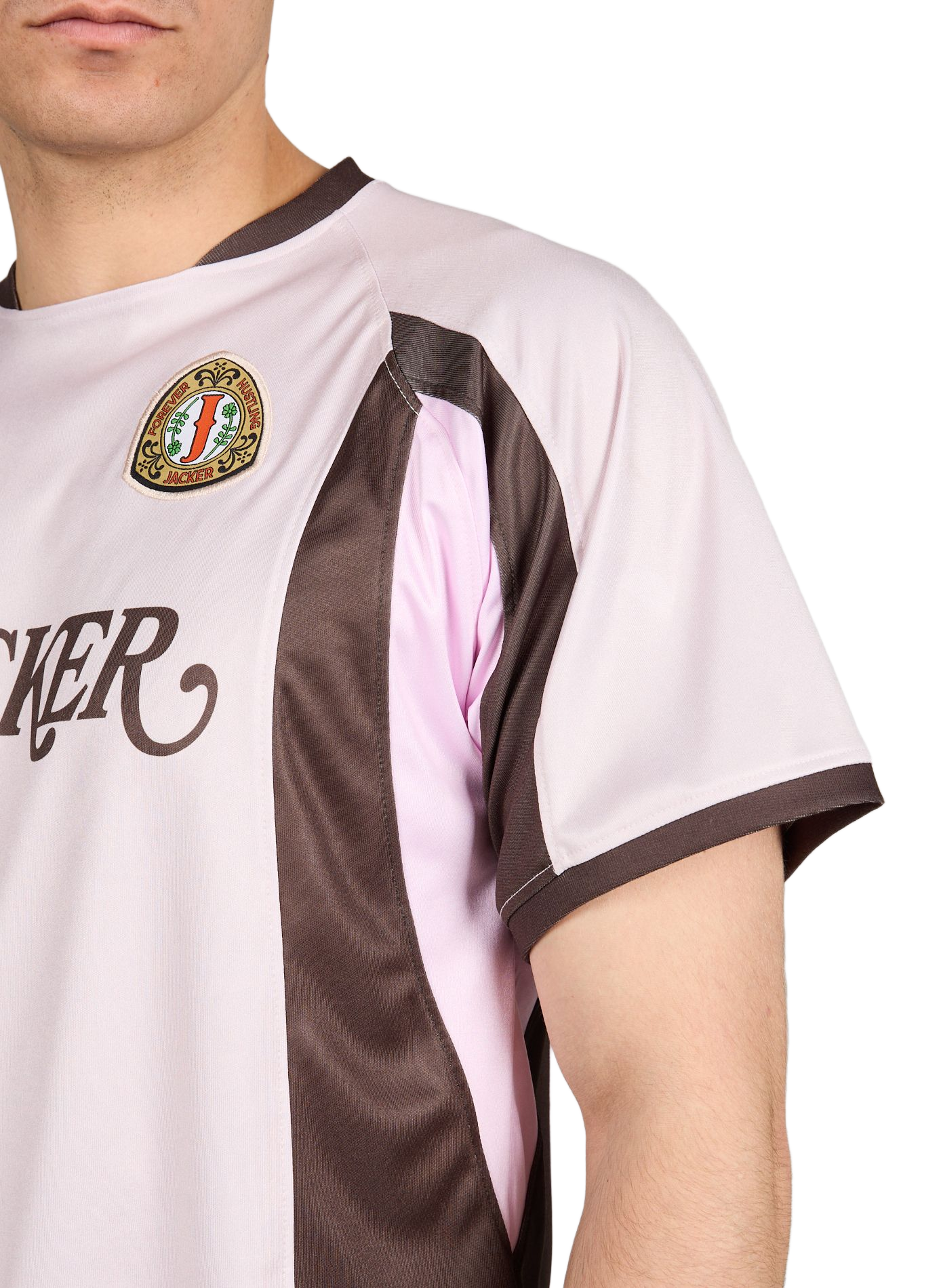 Football jersey with inserts JACKER. Beige