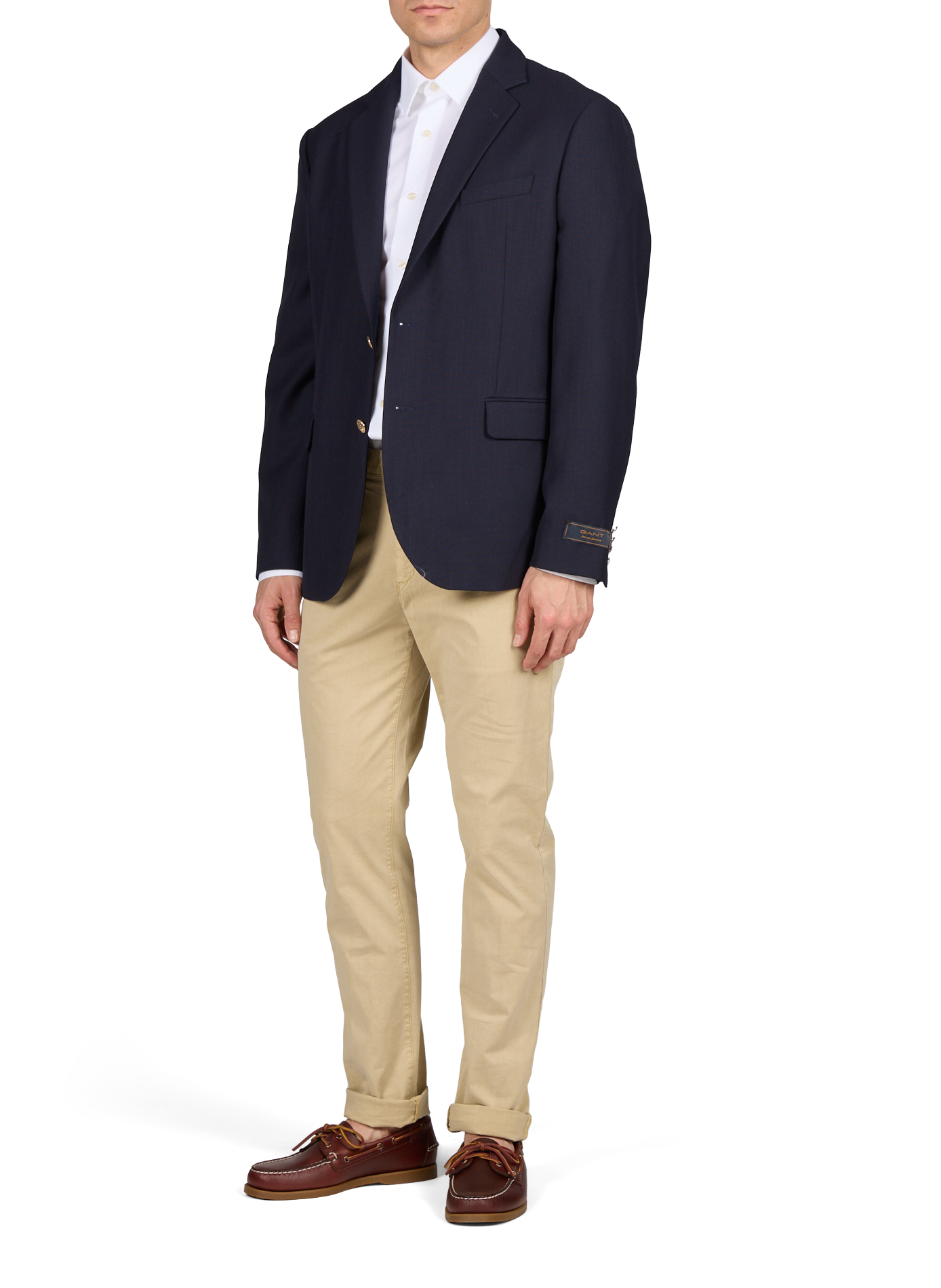 Veste de costume col tailleur GANT Bleu
