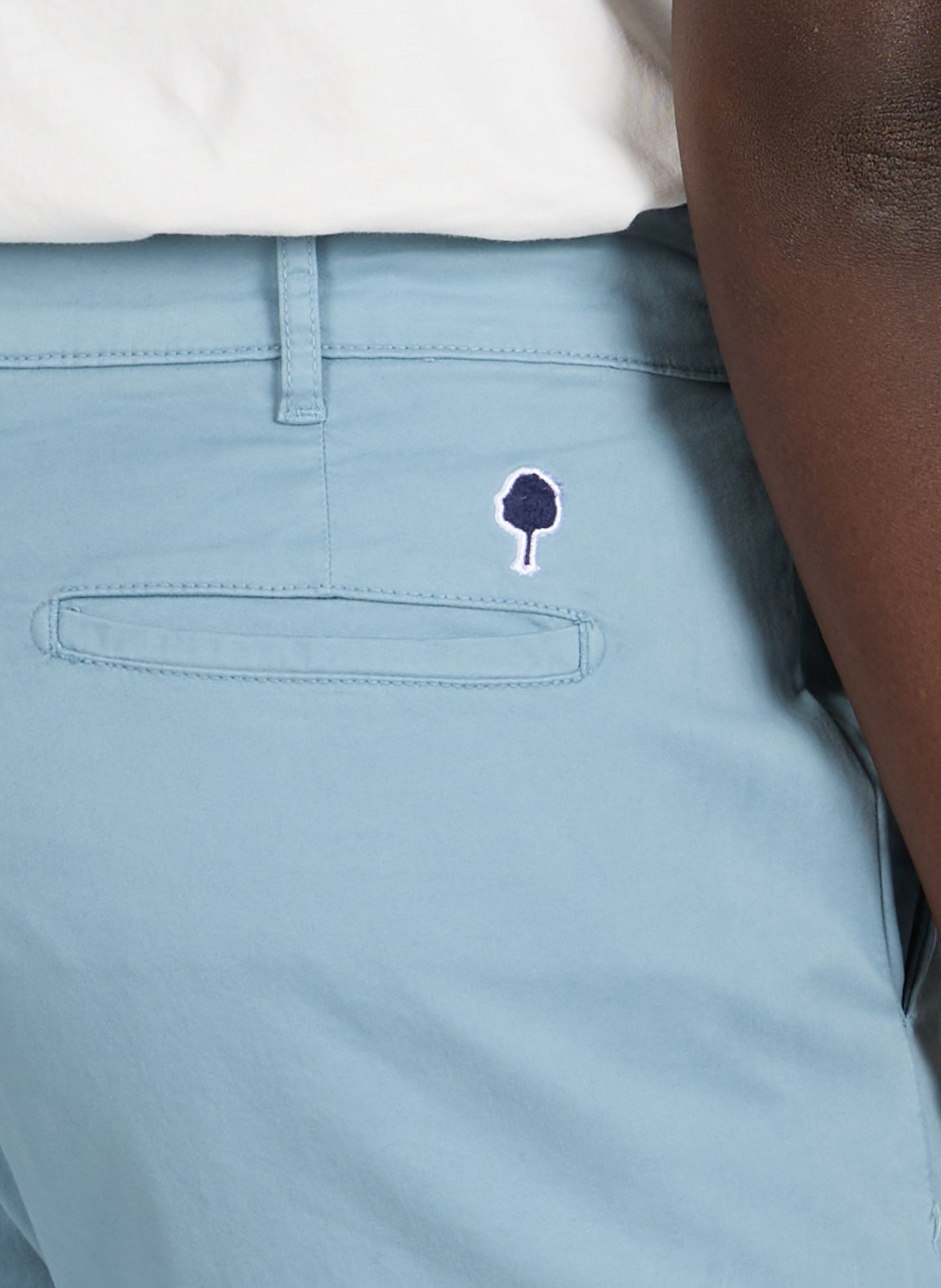 Saulien straight cotton blend shorts FAGUO Grey