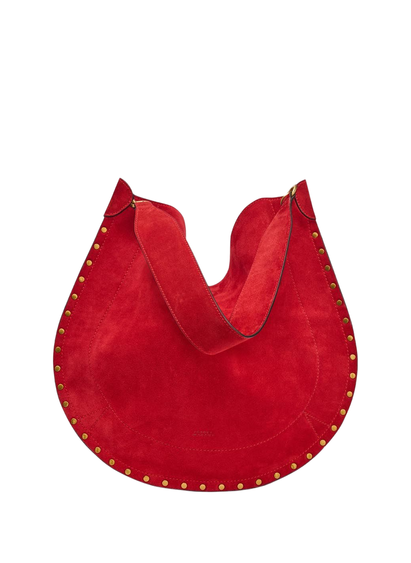 Oskan Hobo shoulder bag in soft calf leather ISABEL MARANT Red