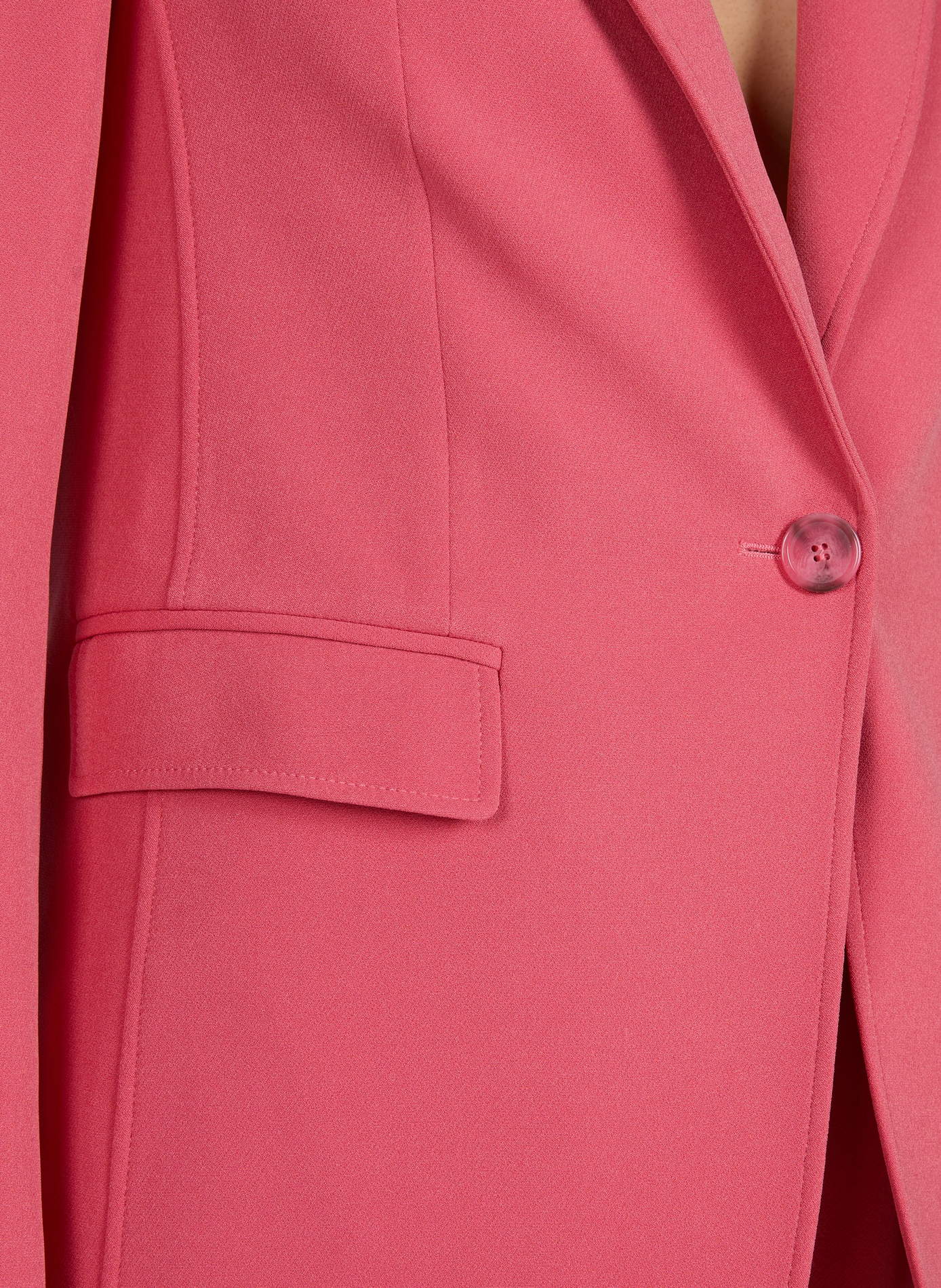 Blazer regular en crêpe stretch BOSS Rouge