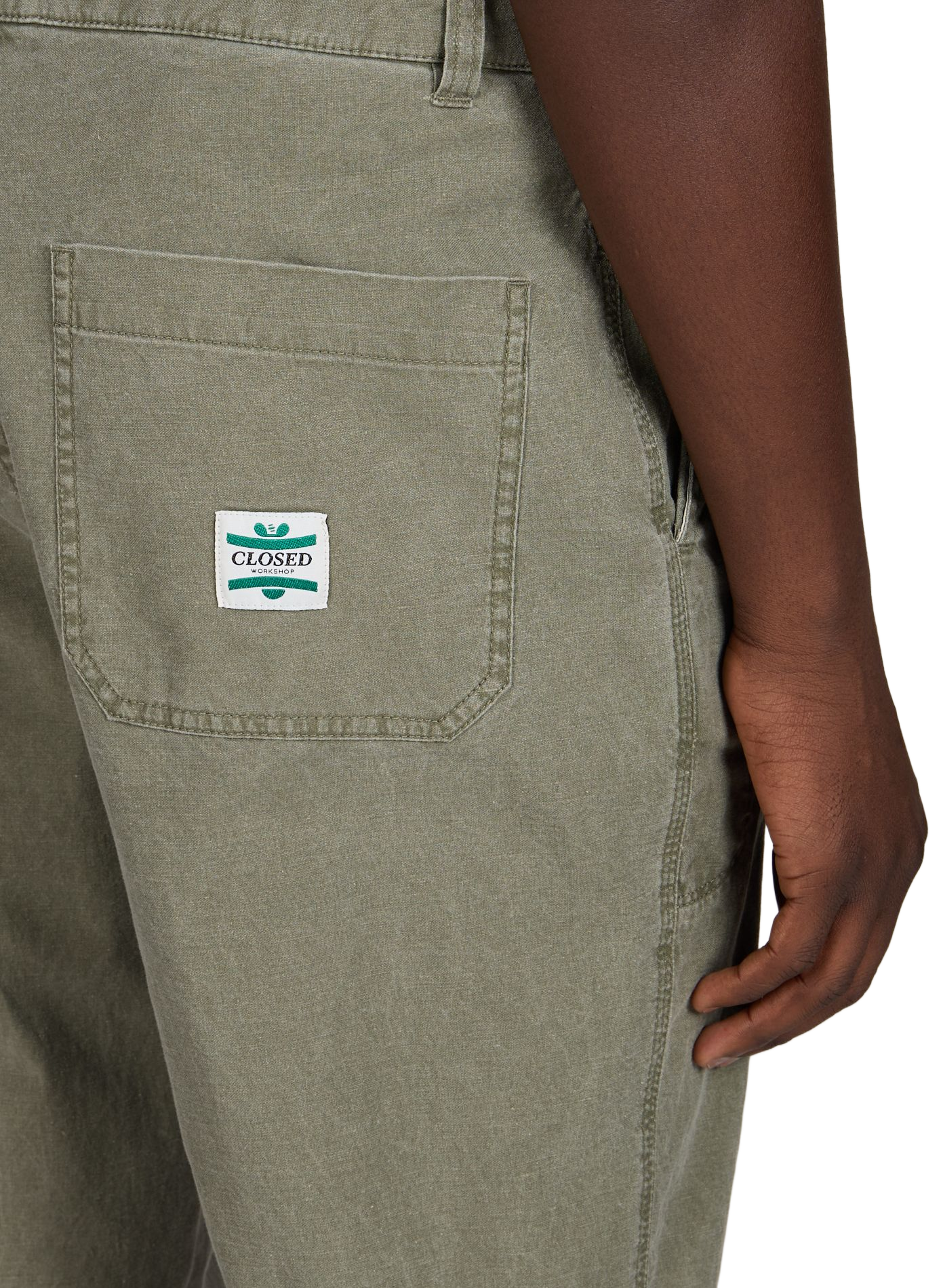 Pantalon chino Toledo en coton  CLOSED Vert