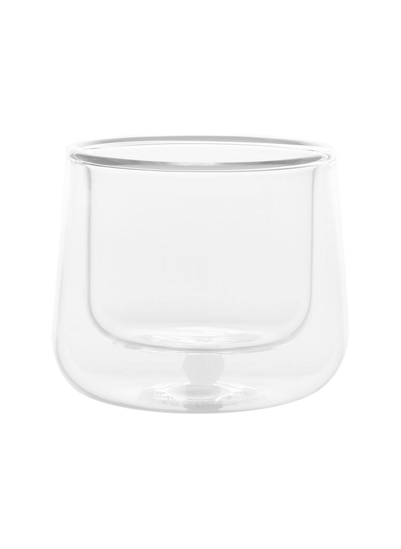 Set van 2 koffiekopjes Bilia van glas ZAFFERANO Wit