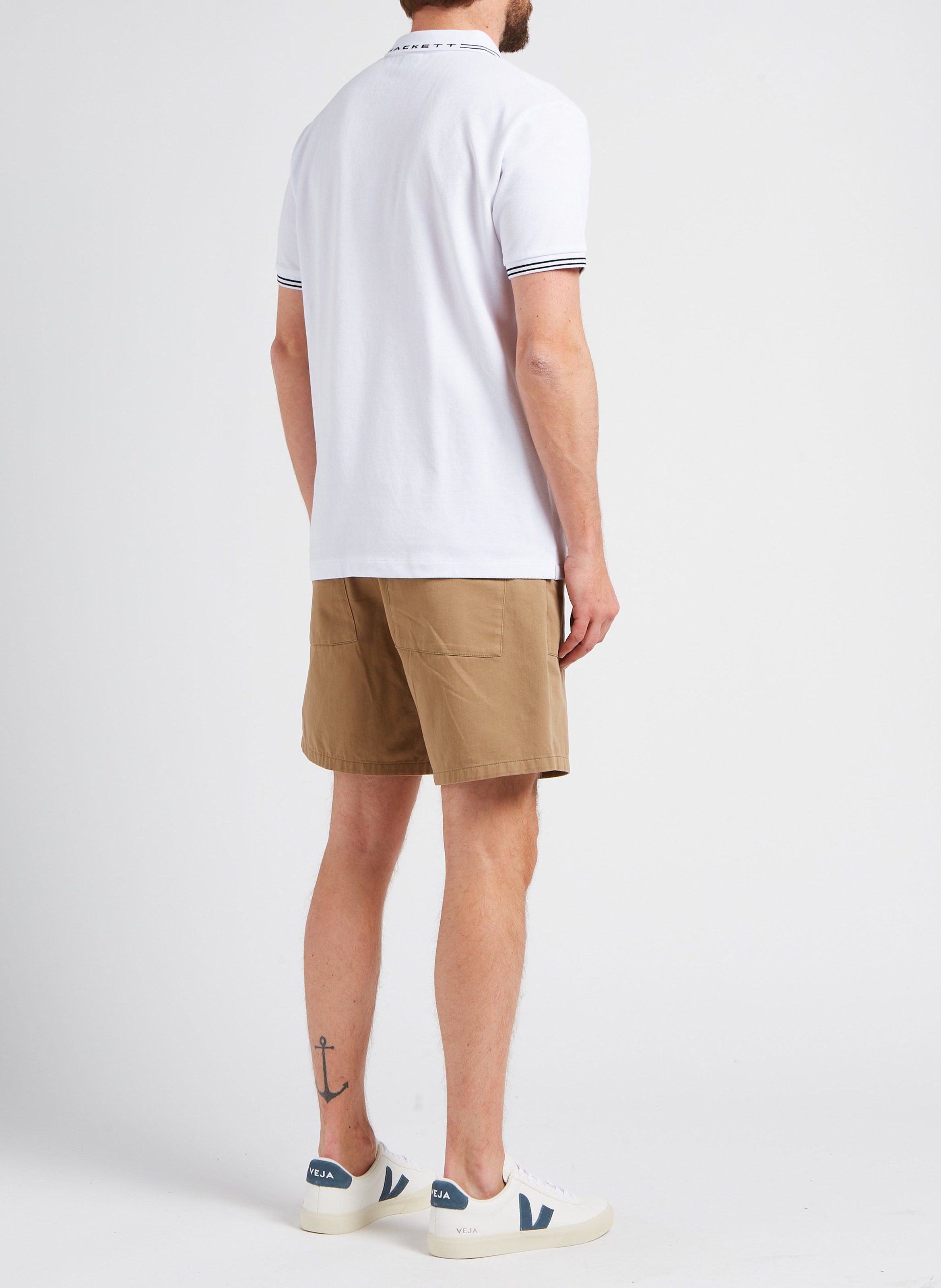 Baskets basses en cuir campo VEJA Blanc