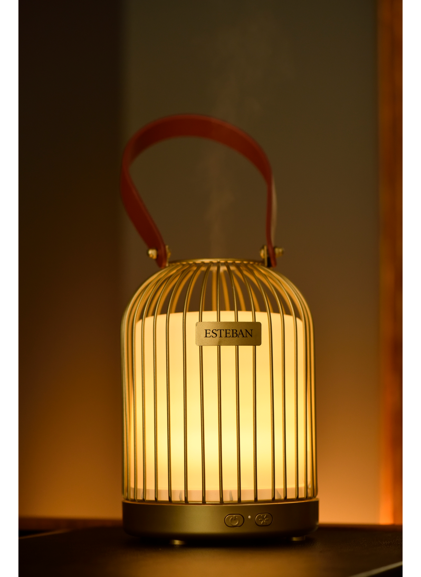 Diffuseur brume de parfum Lampion ESTEBAN Doré