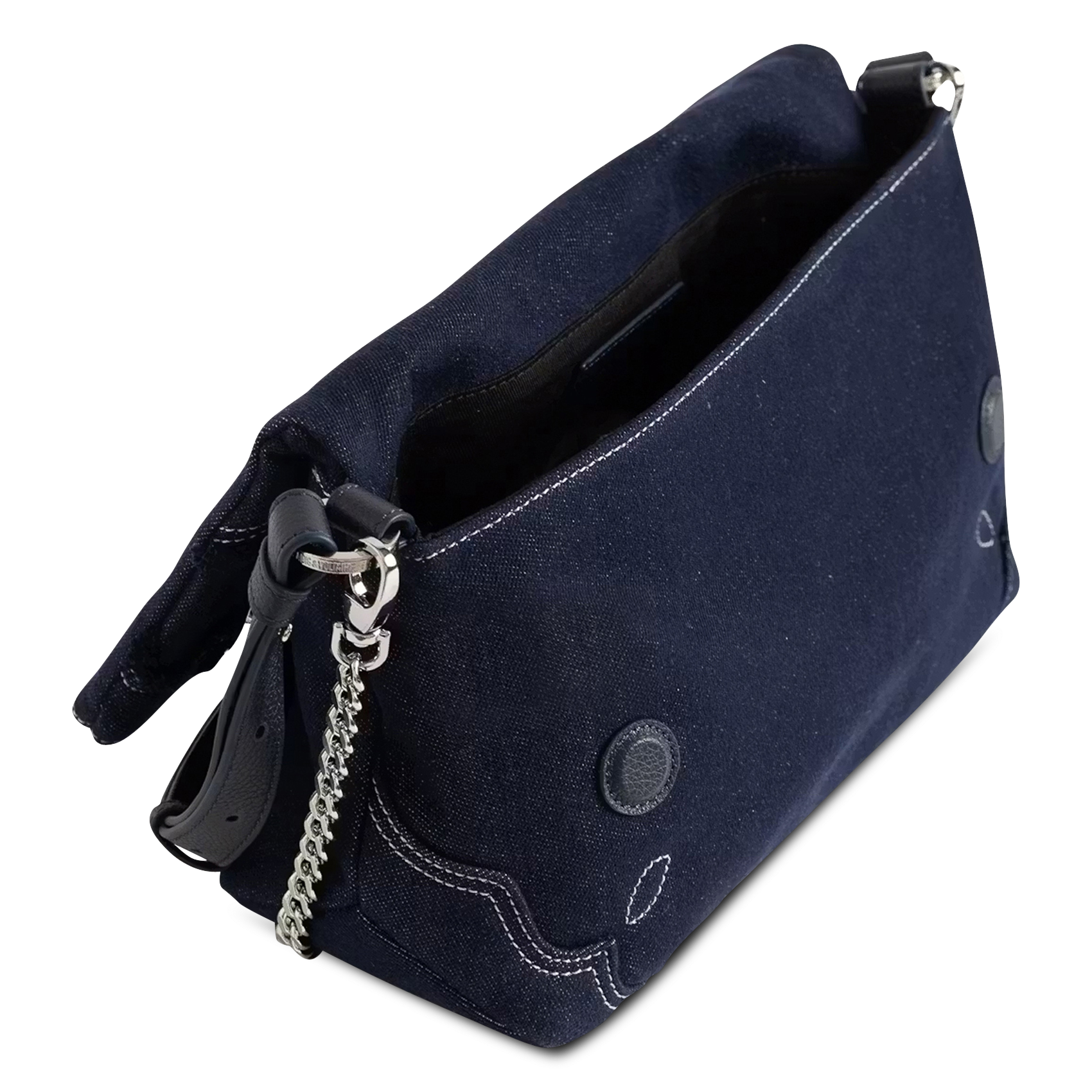 Sac bandoulière en toile rocky ii ZADIG&VOLTAIRE Bleu