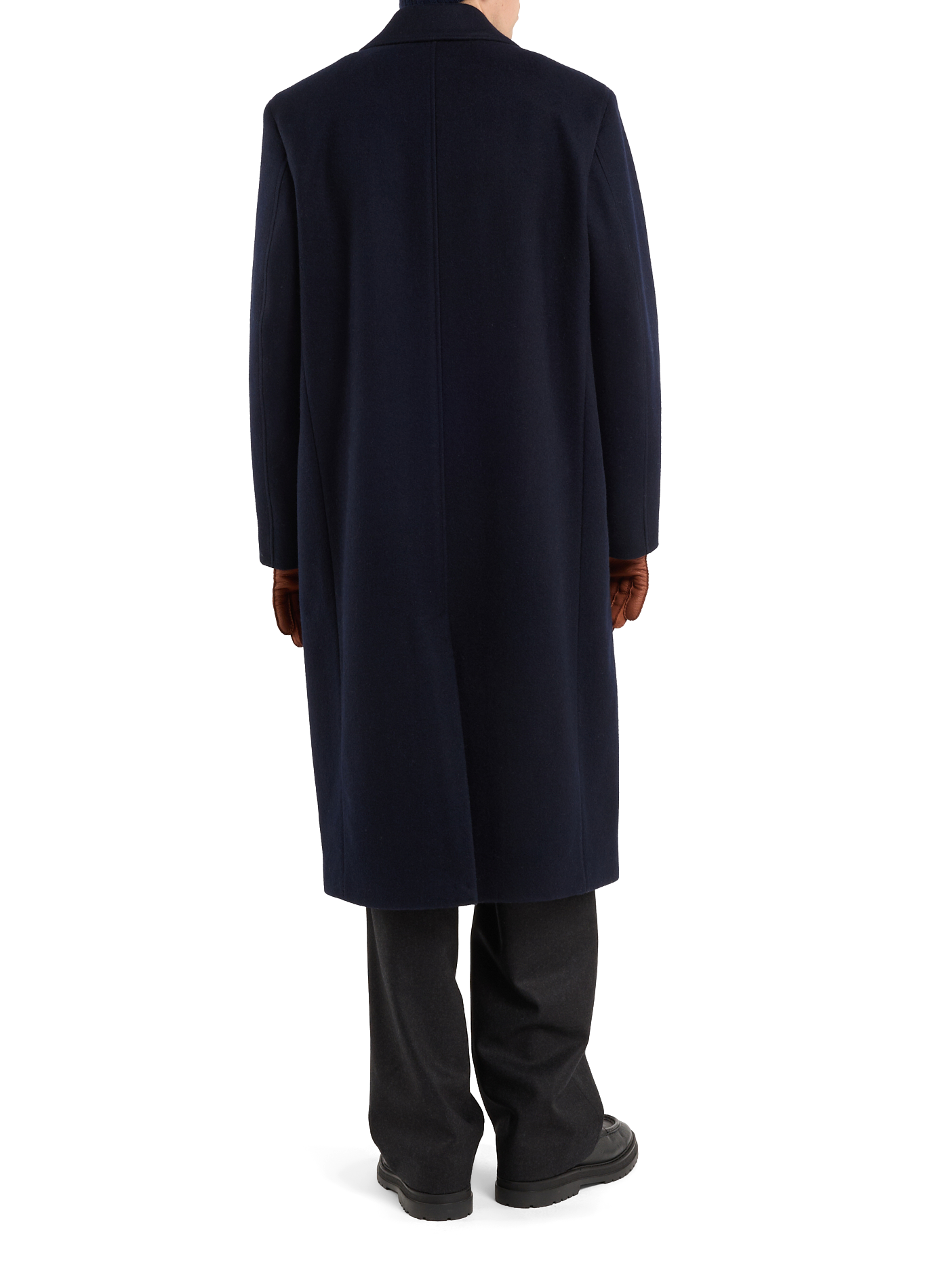 Solid long wool coat SAISON 1865 Blue