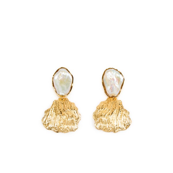 Boucles d'oreilles pétales à perles Boucles d'oreilles pétales à perles