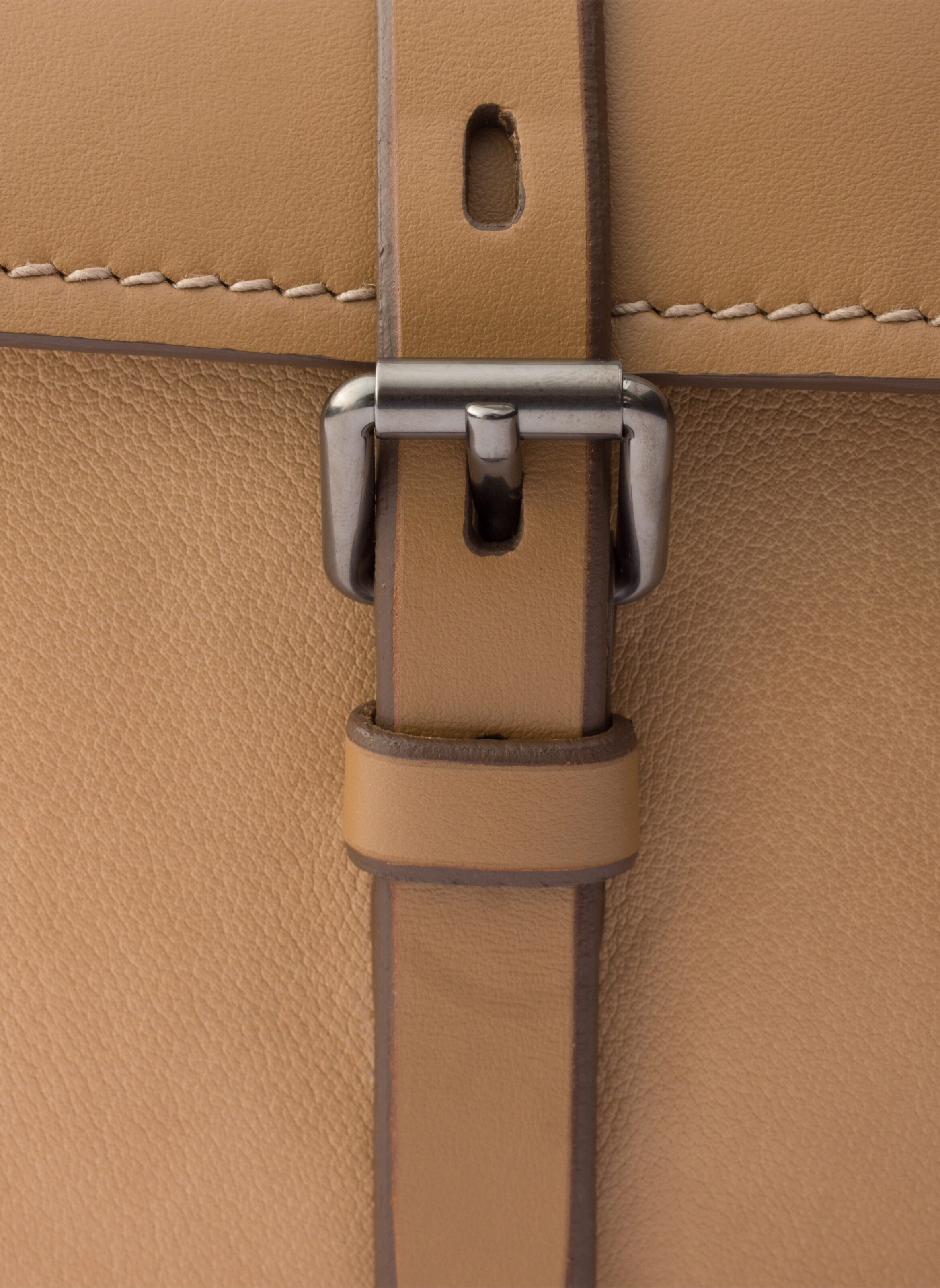 Cabas en cuir prada route PRADA Beige