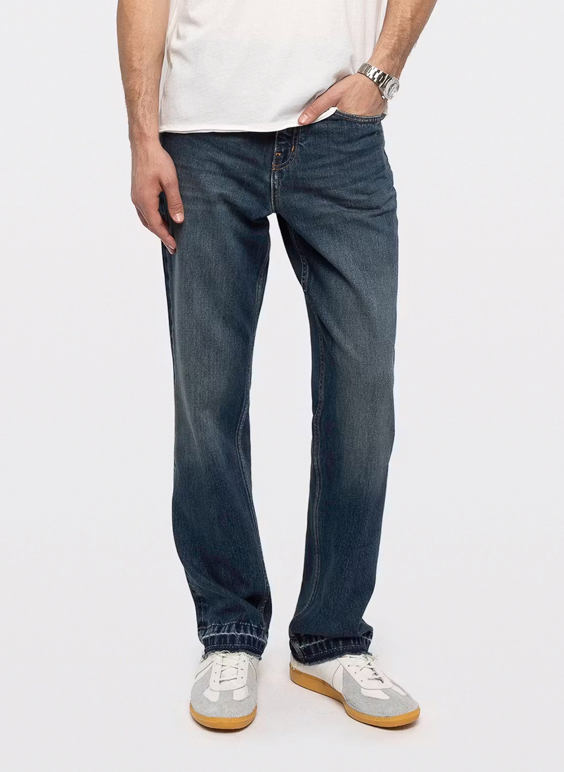Rechte katoenen spijkerbroek John ZADIG&VOLTAIRE Blauw