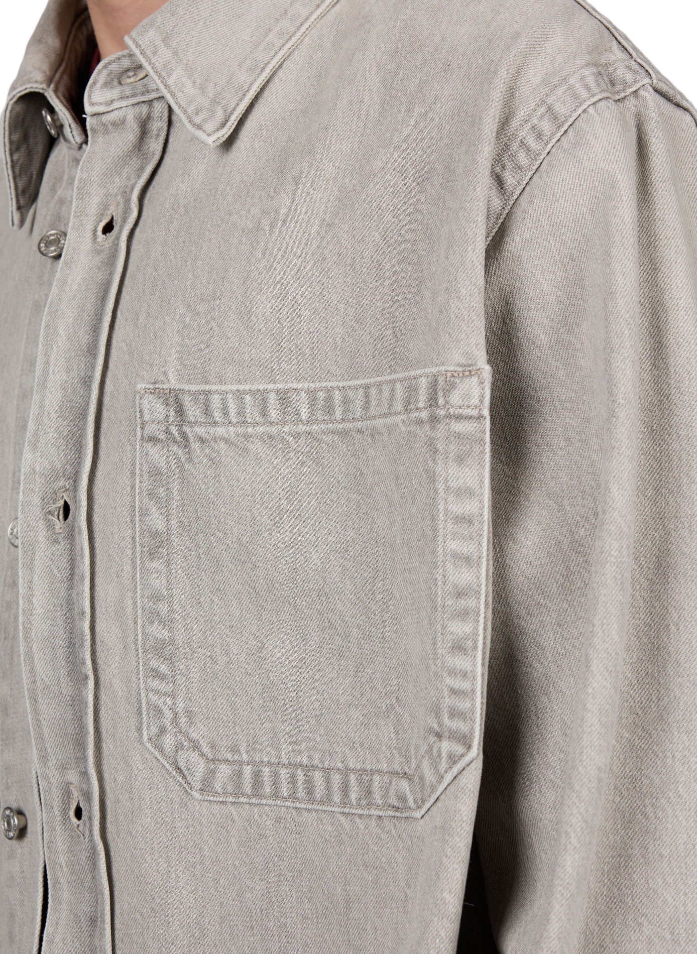 Craven cotton overshirt AGOLDE Grey