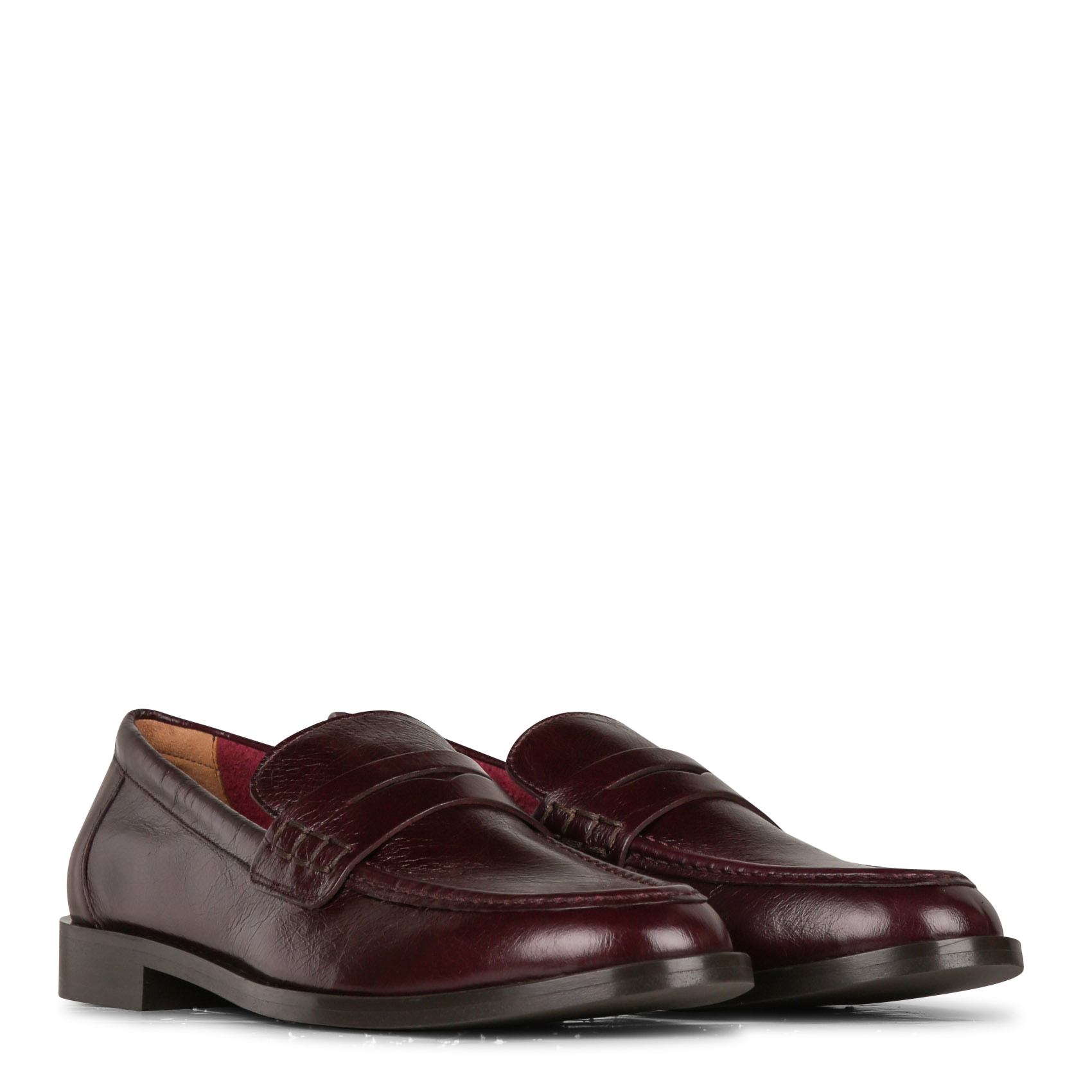 Mocassins en cuir ornella MAISON 123 Rouge