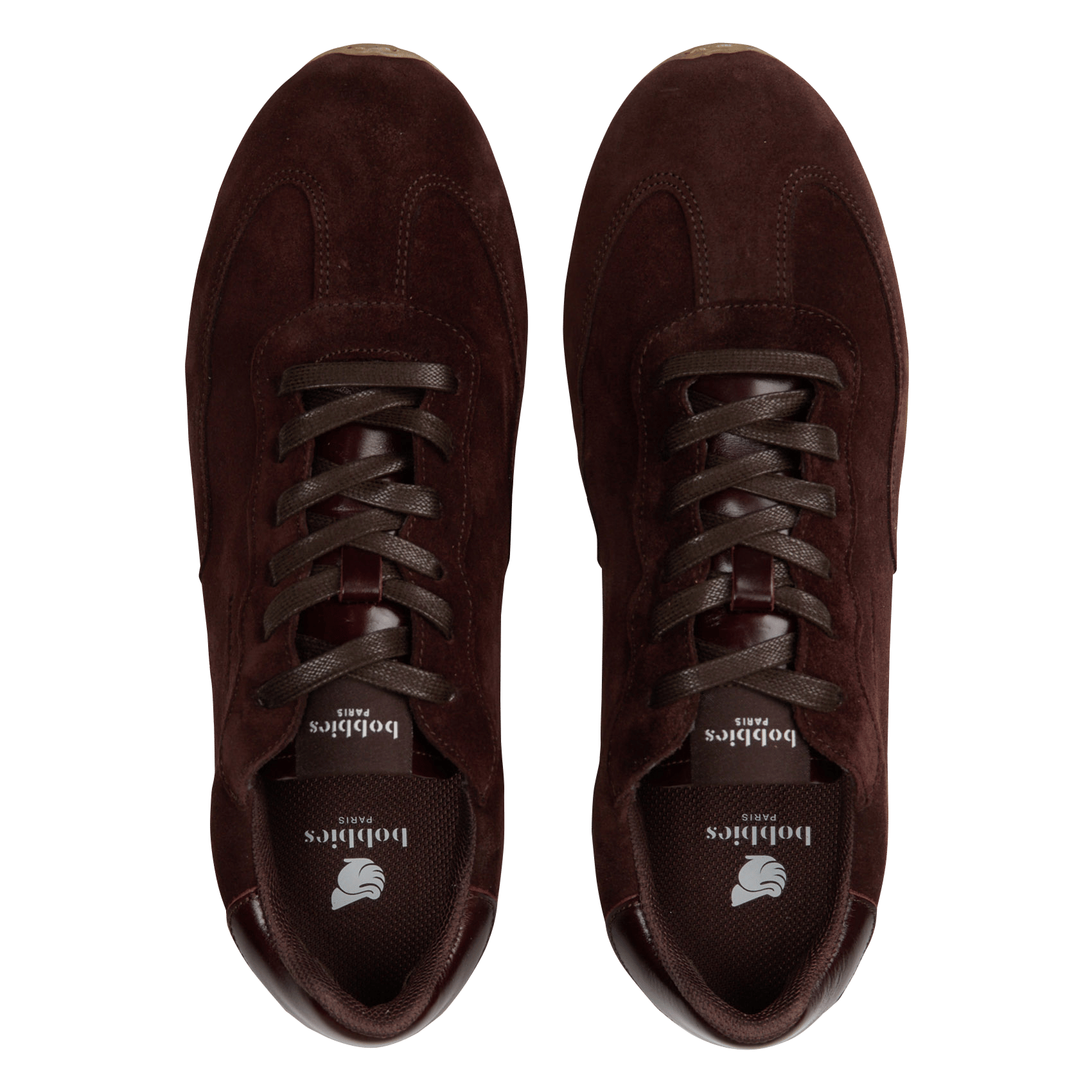 Lage suède leren sneakers kimi BOBBIES Bruin
