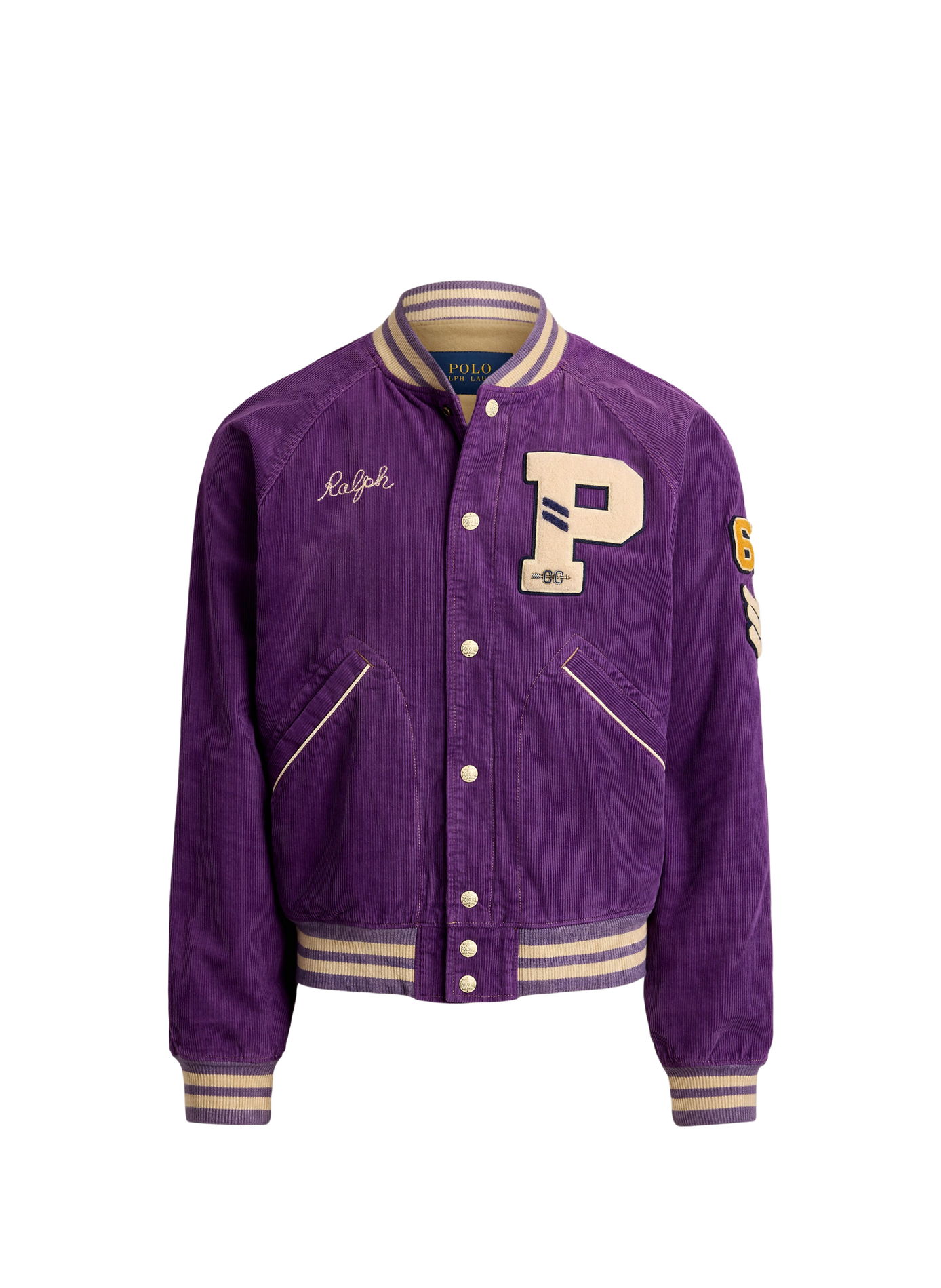 Blouson ample col rond en coton POLO RALPH LAUREN Violet