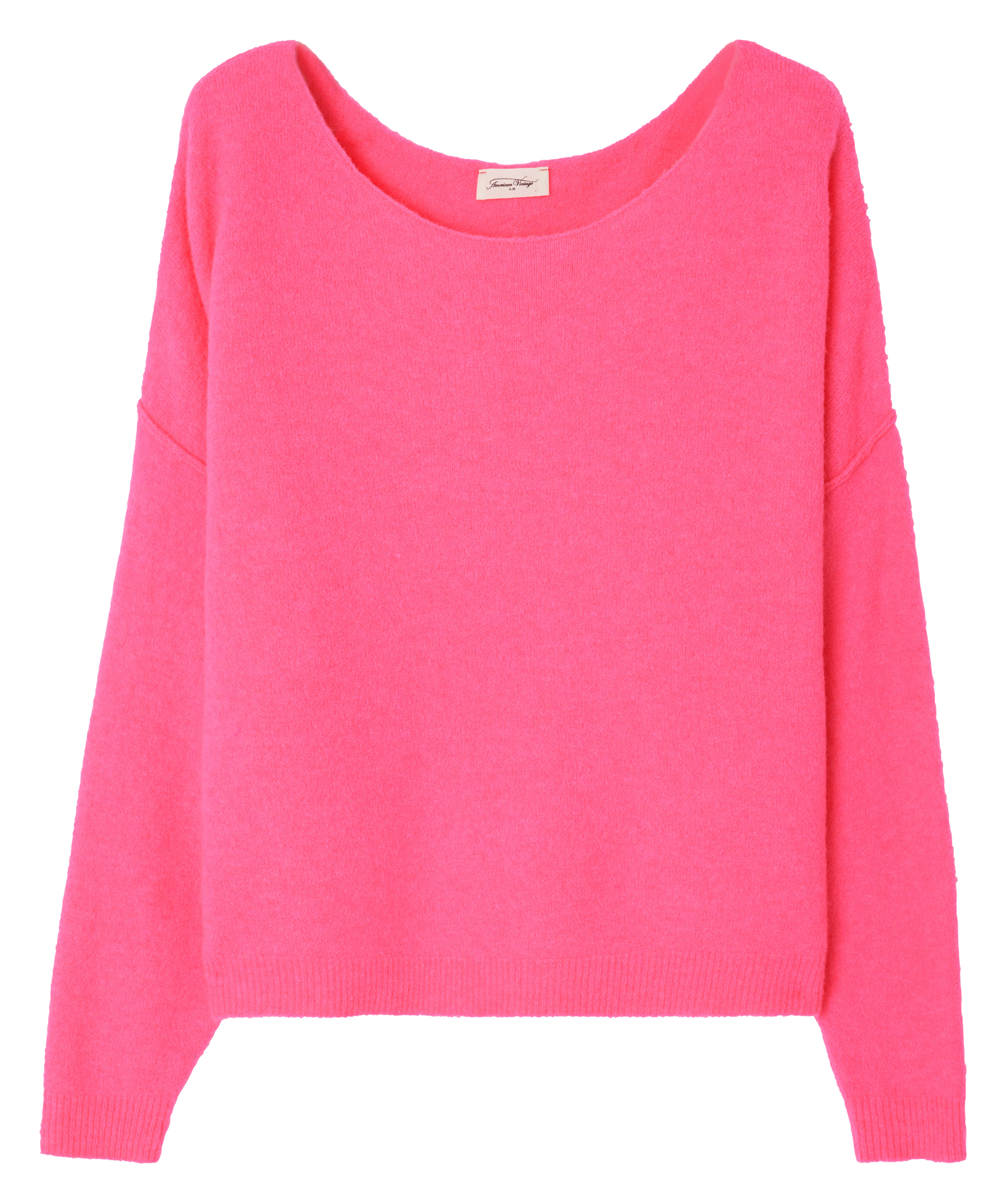 Pull col bateau en laine mélangée damsville AMERICAN VINTAGE Rose