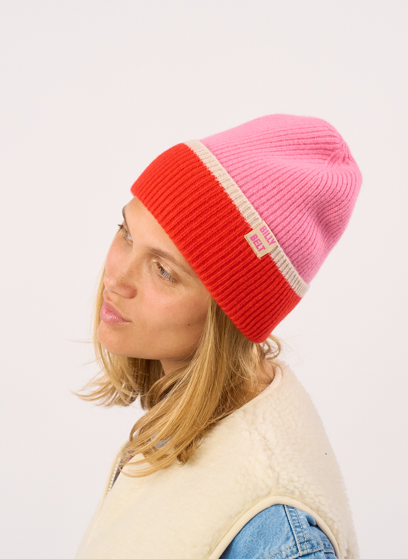Bonnet en laine BILLYBELT Rose