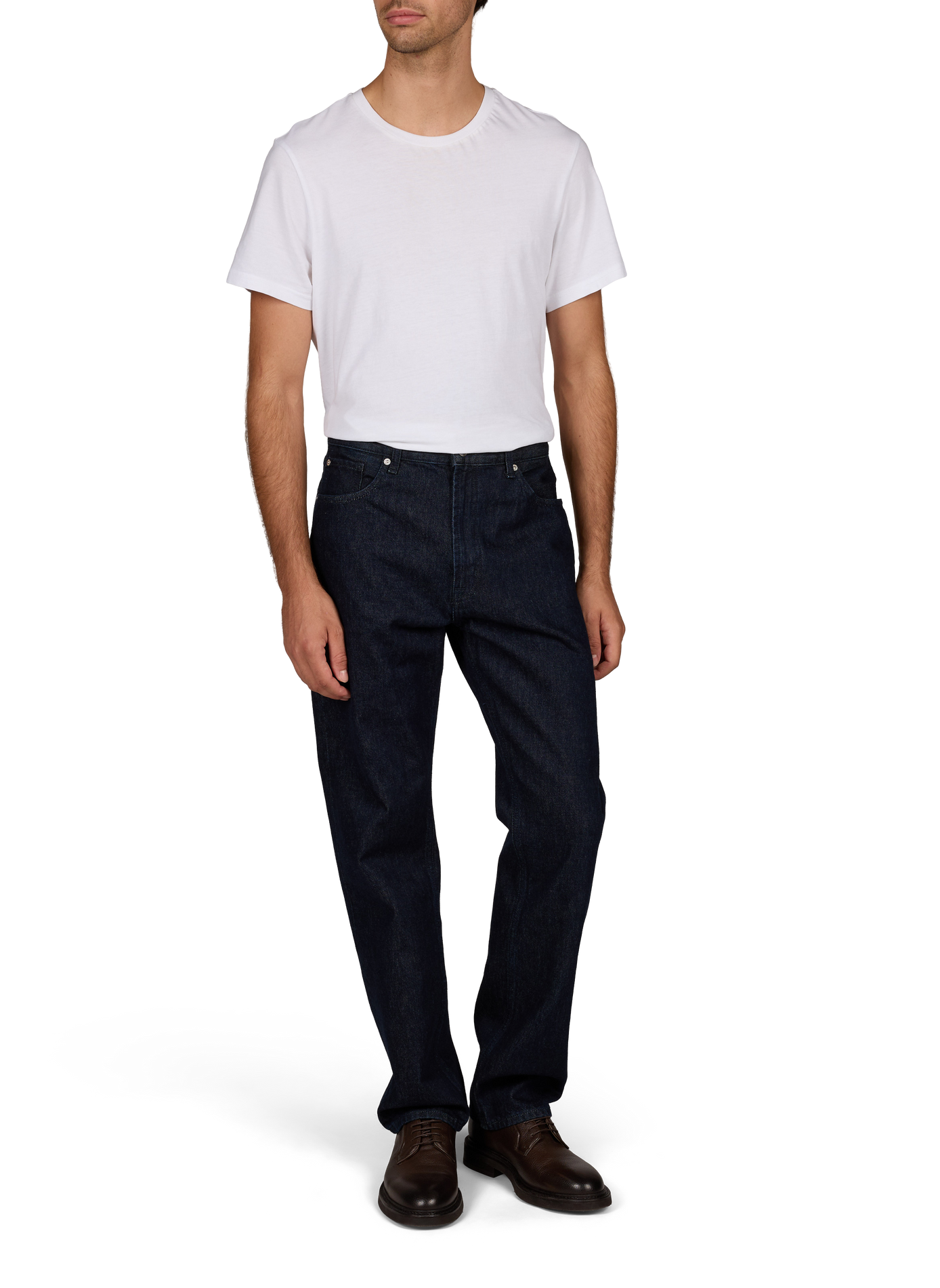 Straight-cut cotton jeans 7 FOR ALL MANKIND Blue