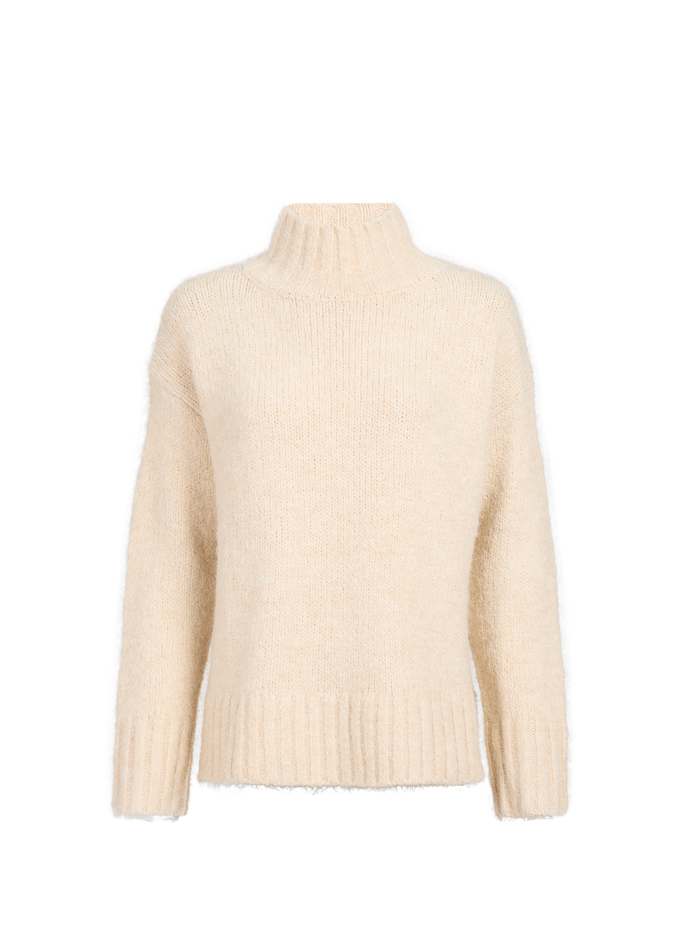 Oversize Pullover mit Stehkragen ARTLOVE Beige