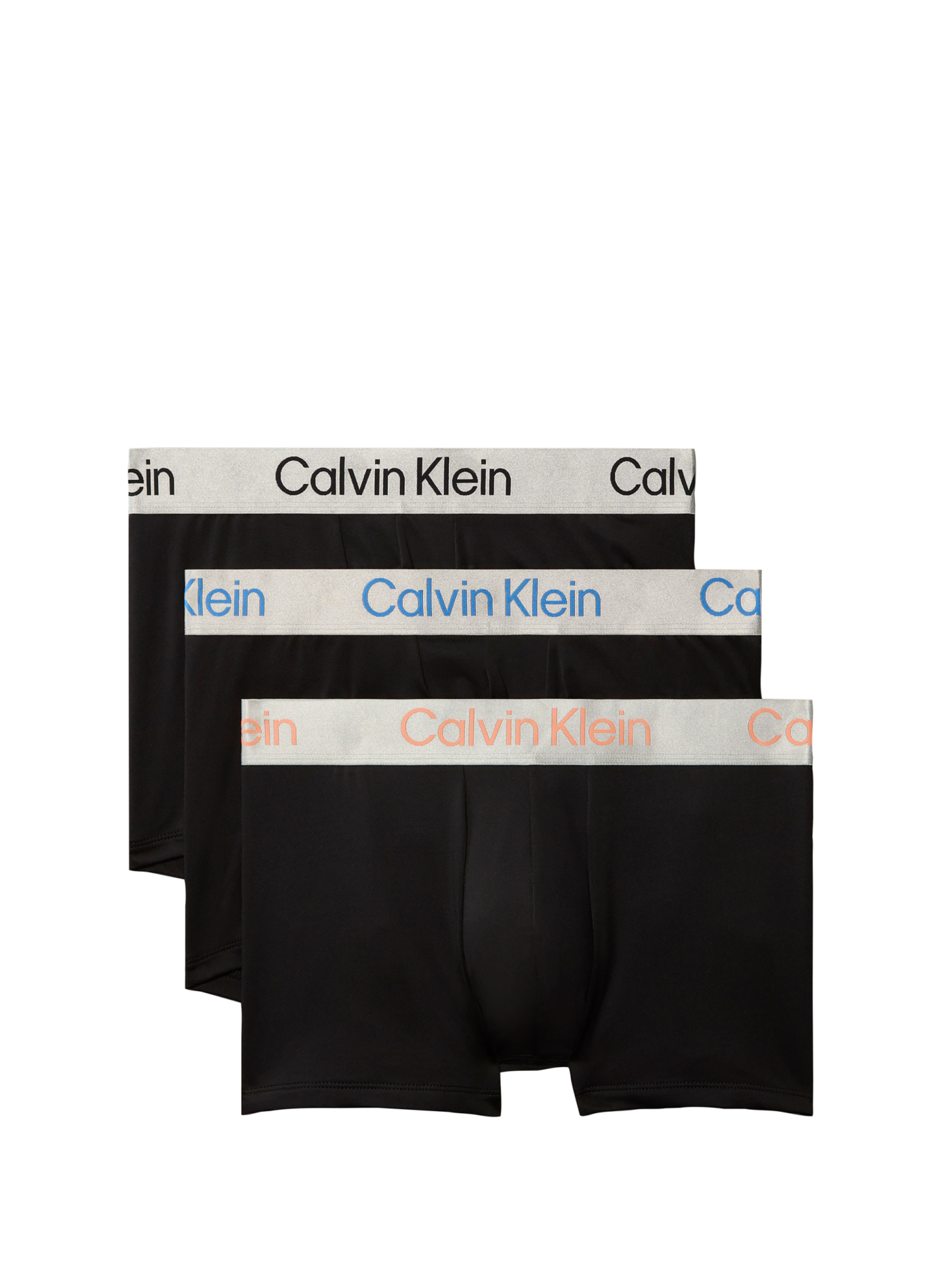 Lot de 3 boxers unis CALVIN KLEIN Noir