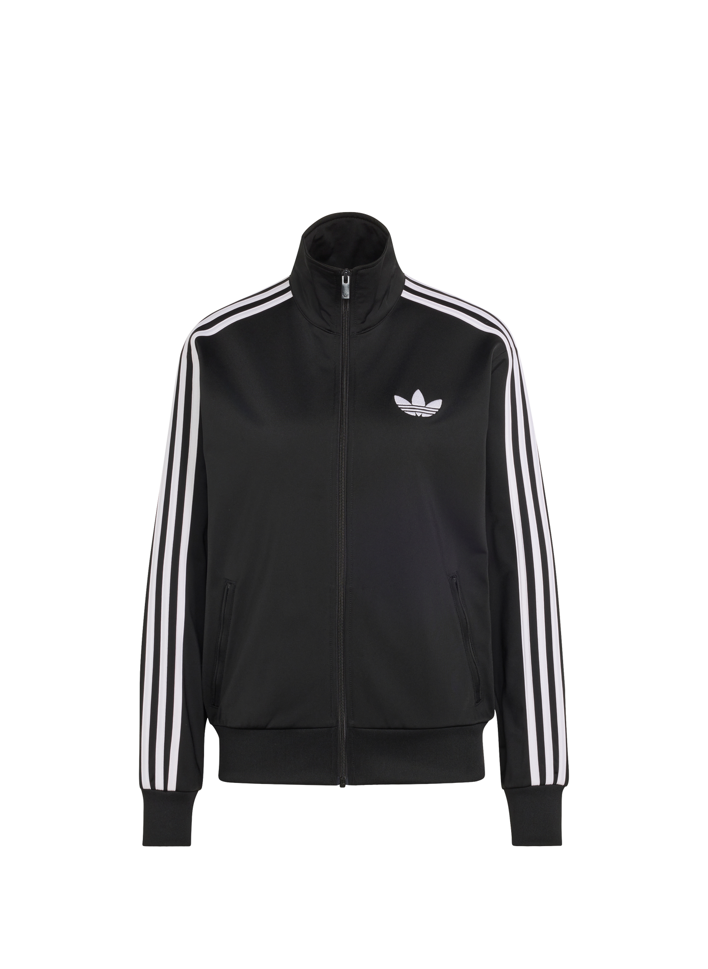 Straight-cut tracksuit jacket with a stand-up collar ADIDAS Black