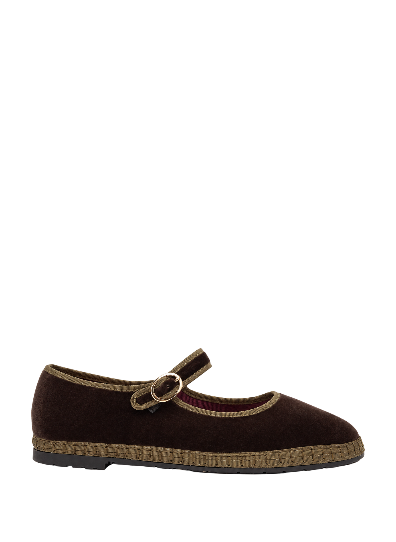 Velvet cotton Ulla ballet flats FLABELUS Brown