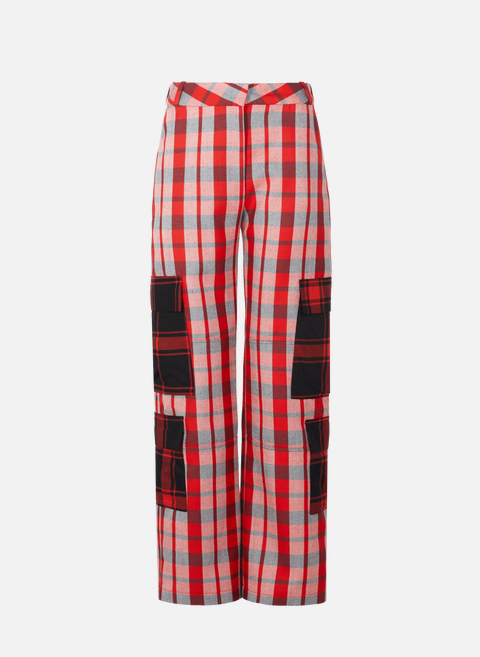 Checked cargo pants MulticolorJEANNE FRIOT 