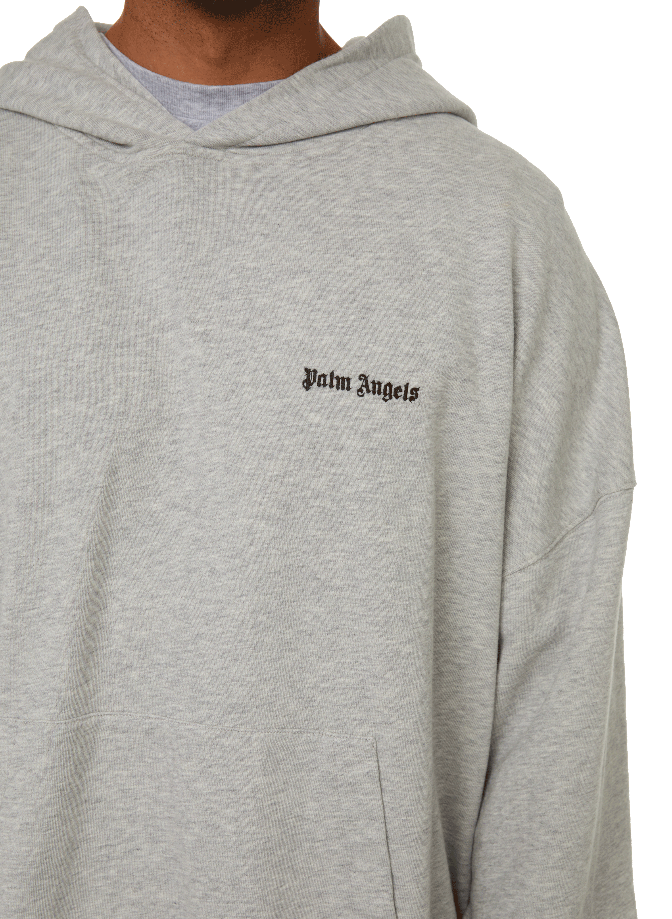 Cotton hoodie PALM ANGELS Grey