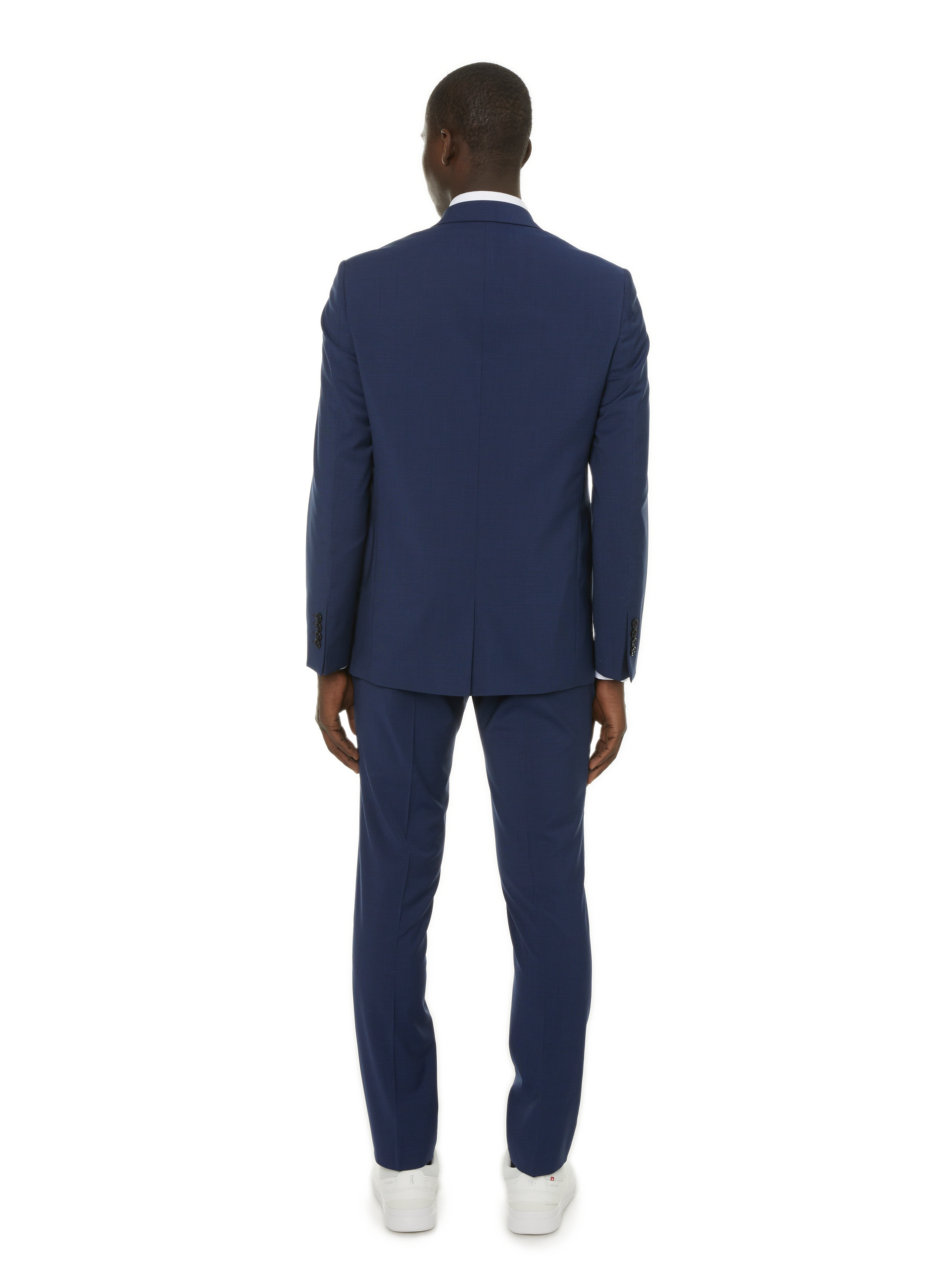 Wool check suit AU PRINTEMPS PARIS Blue