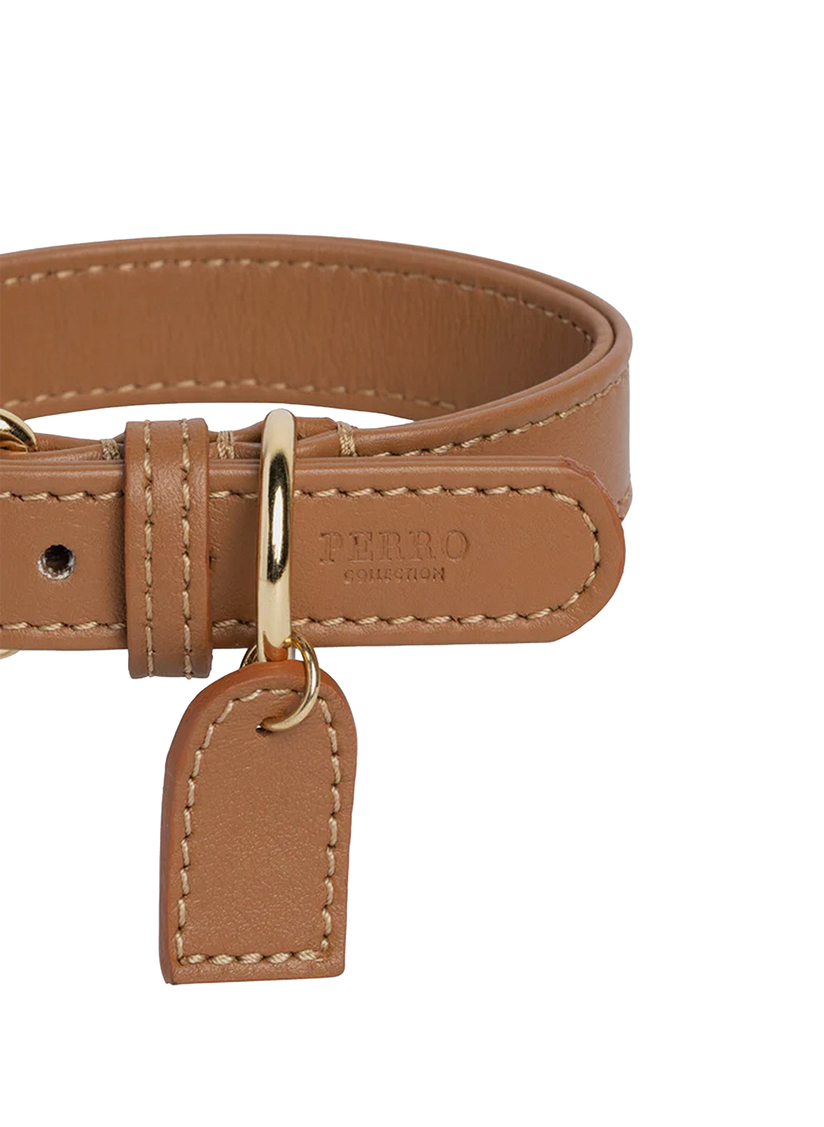 Leather necklace PERRO COLLECTION Brown