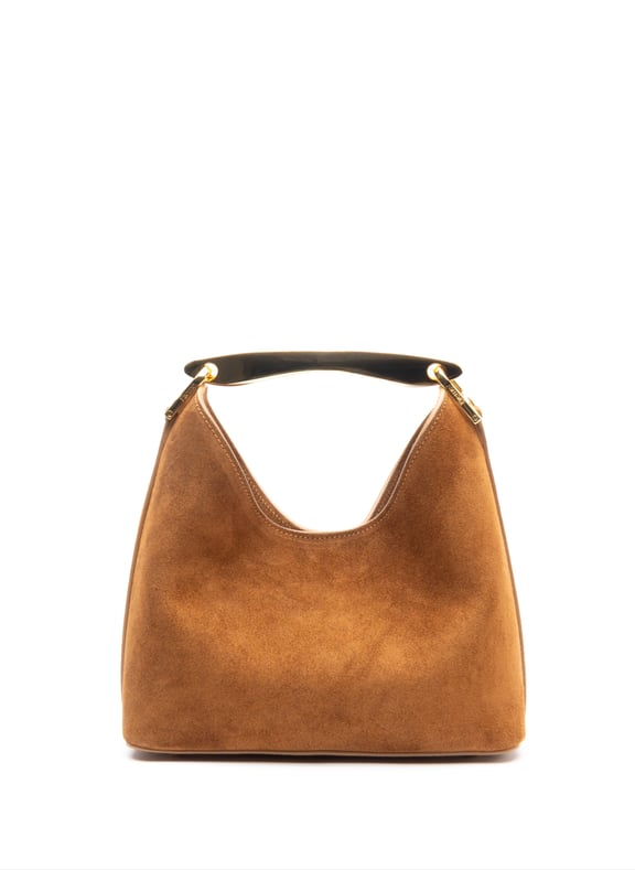 Sac à main boomerang en daim Marron by ELLEME ELLEME Sac à main boomerang en daim Marron