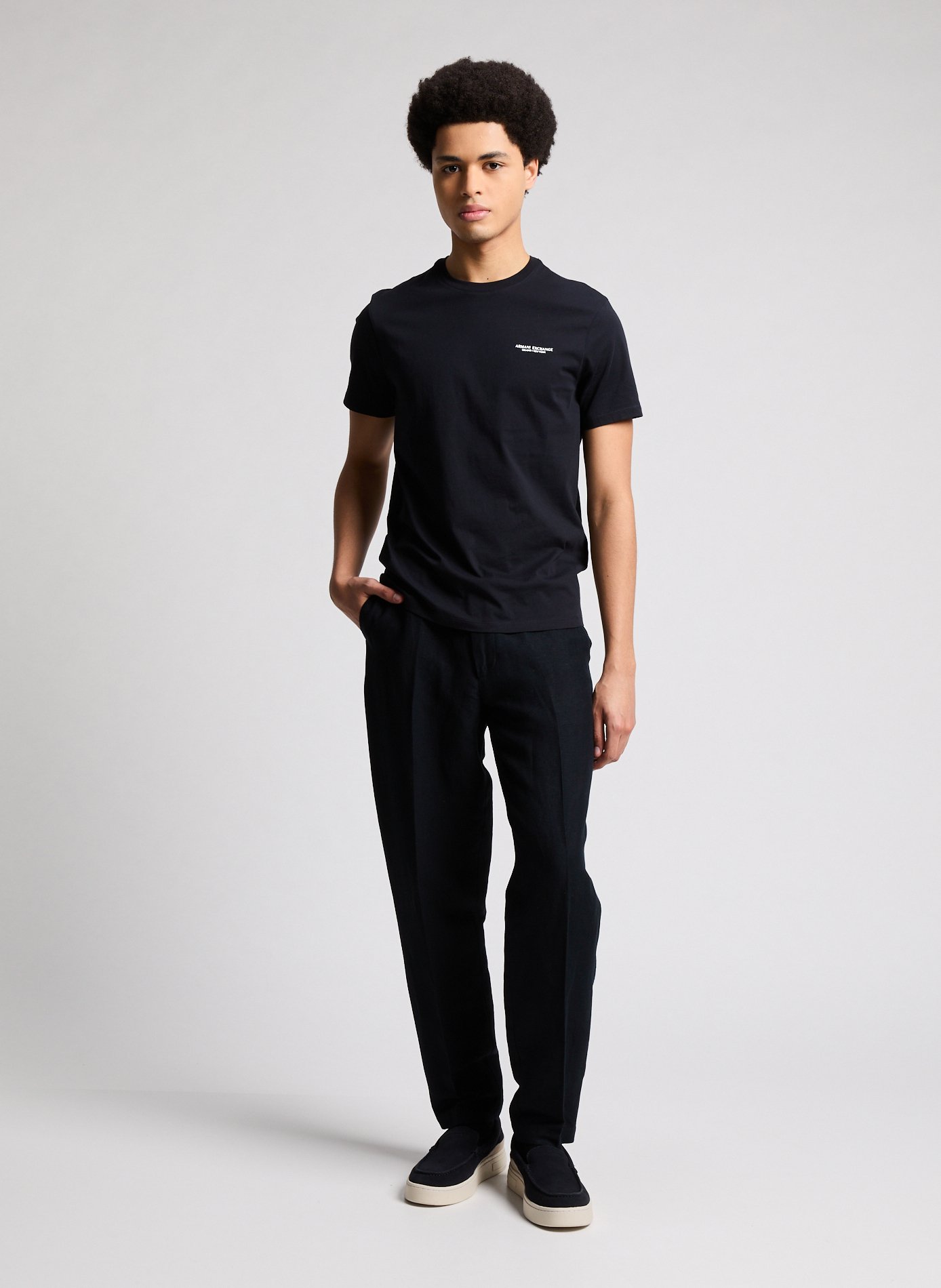 Night blue trousers - The Air Uniform ARMANI EXCHANGE Black